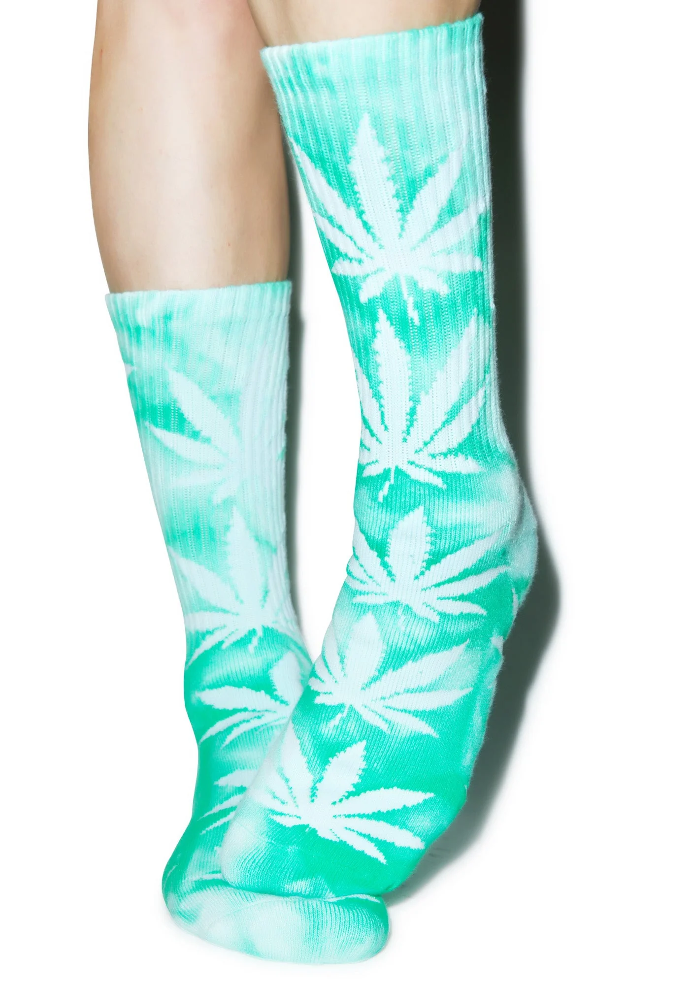 Tie Dye Plantlife Crew Sock - Dark Blue - Image 14