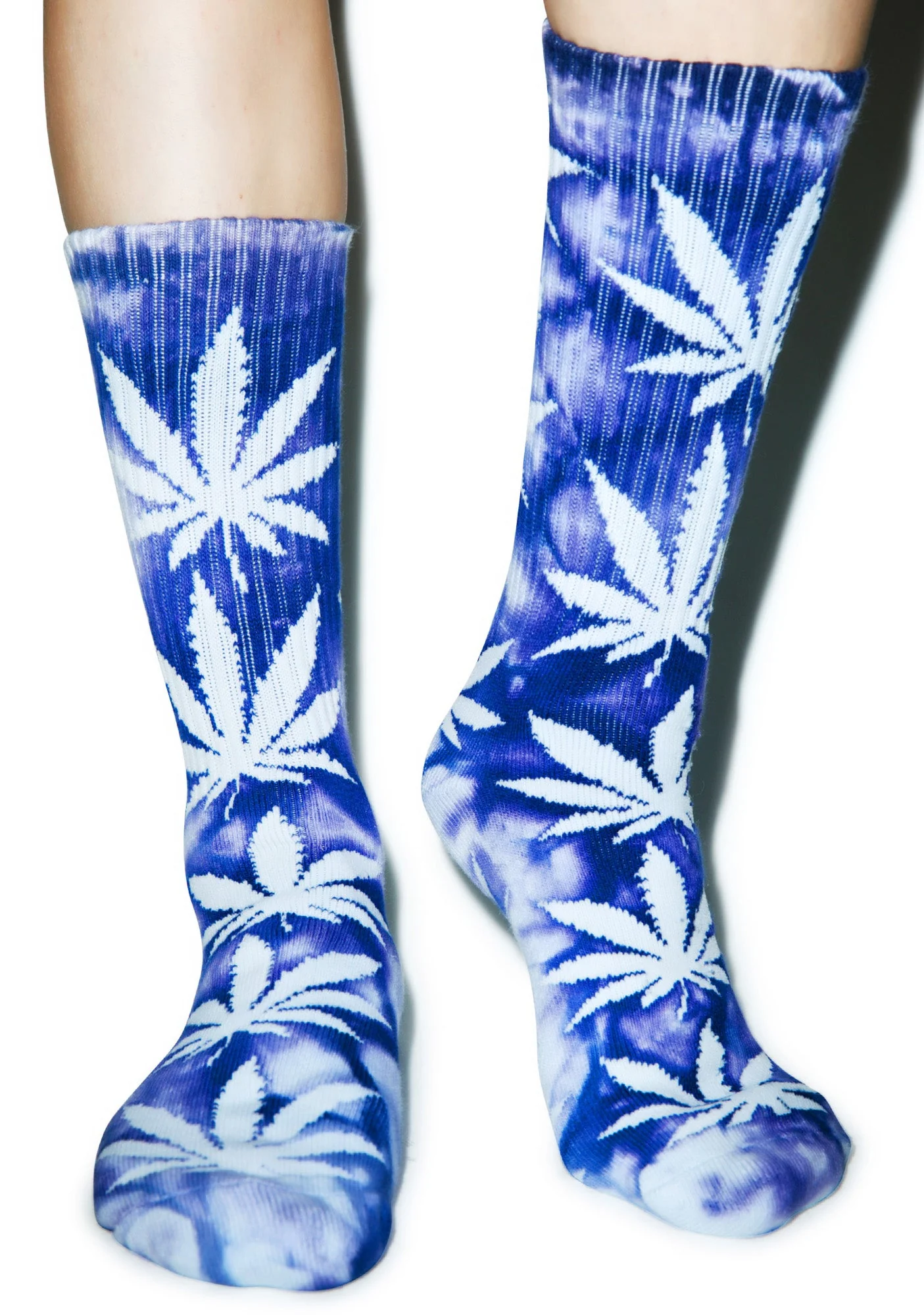 Tie Dye Plantlife Crew Sock - Dark Blue - Image 20