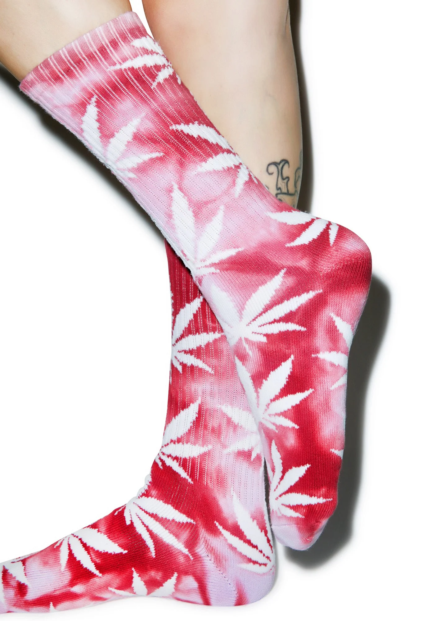 Tie Dye Plantlife Crew Sock - Dark Blue - Image 7