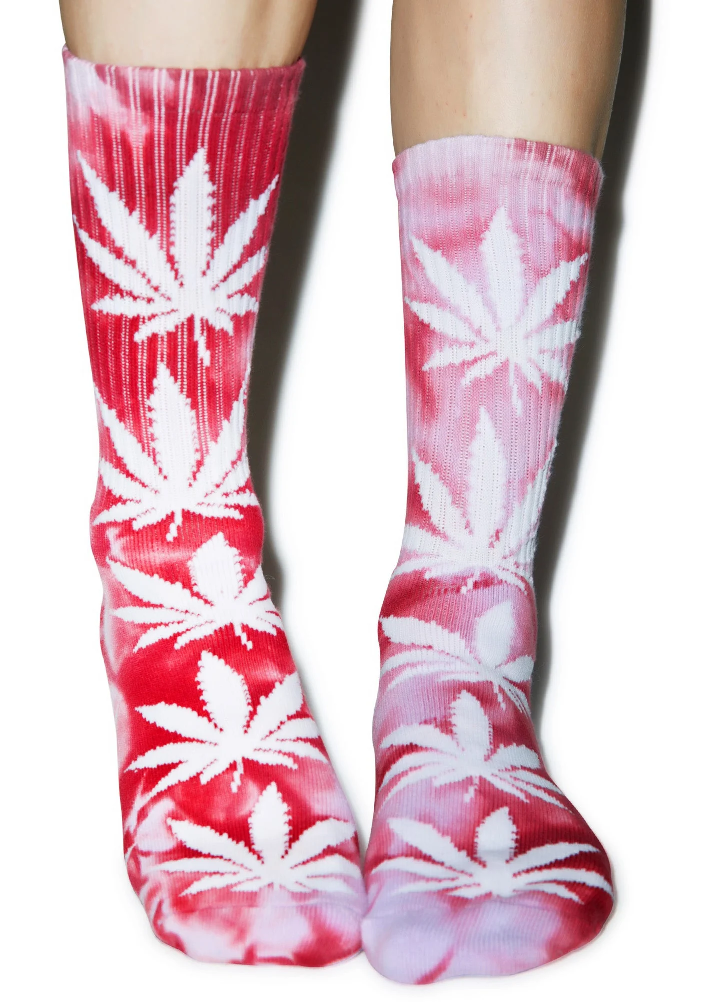 Tie Dye Plantlife Crew Sock - Off White - Image 16