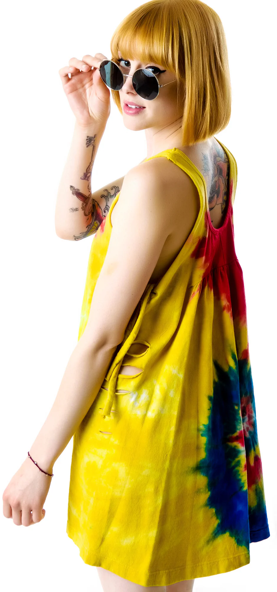 Tie Dye Slit Dress - Image 2