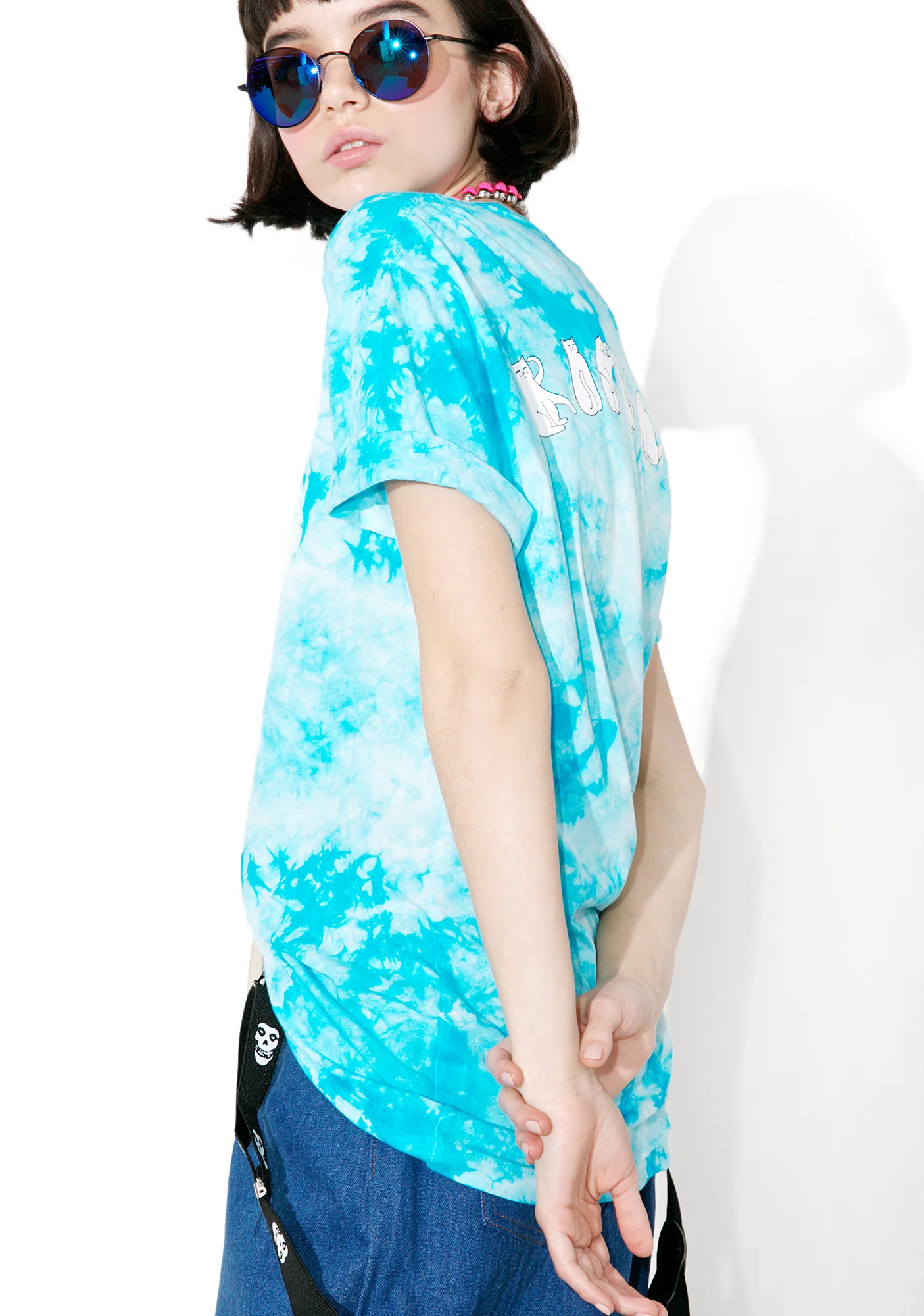 Tie Dyed Cats Tee - Image 4