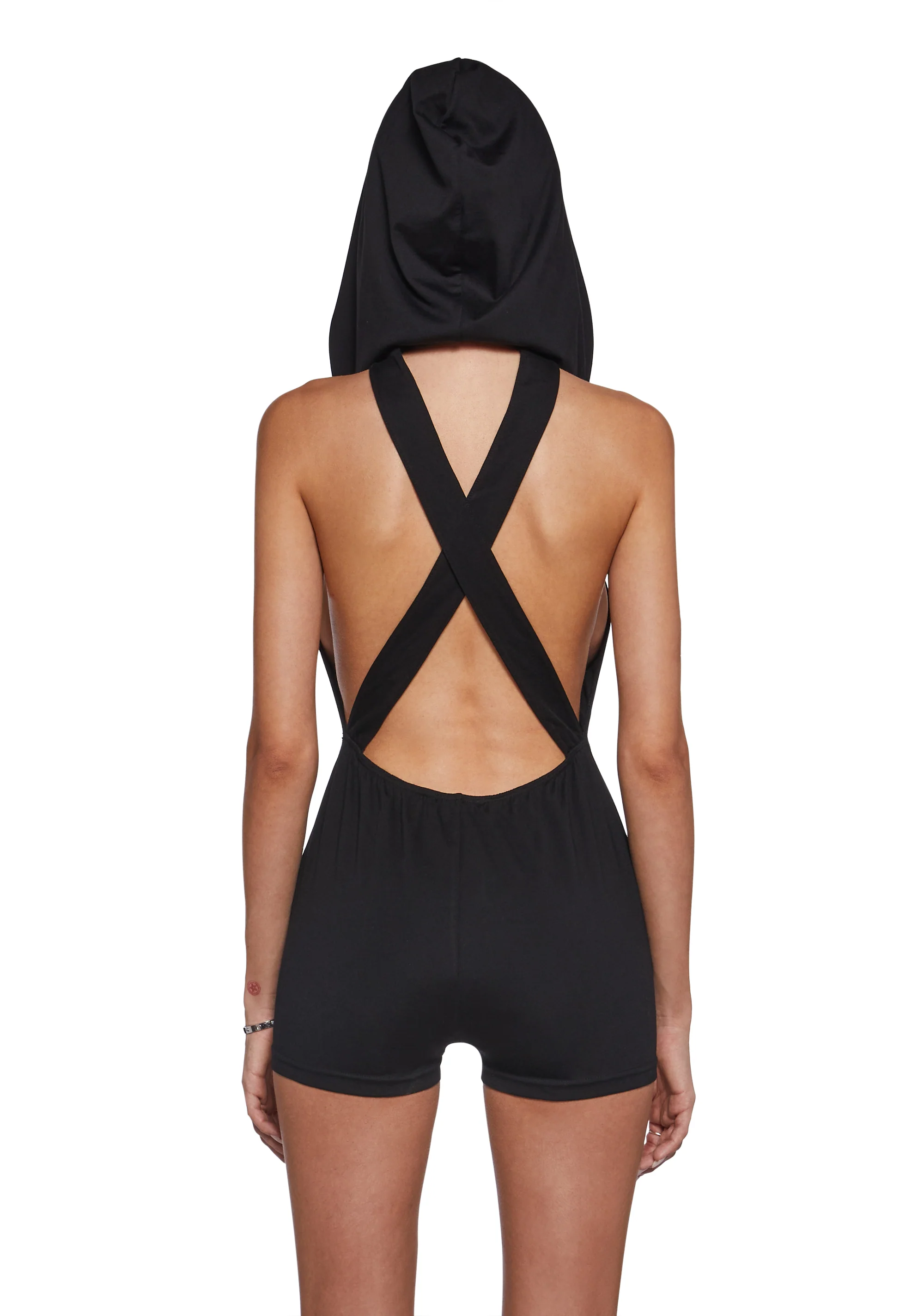 Tie Me Down Playsuit - Black - Image 5
