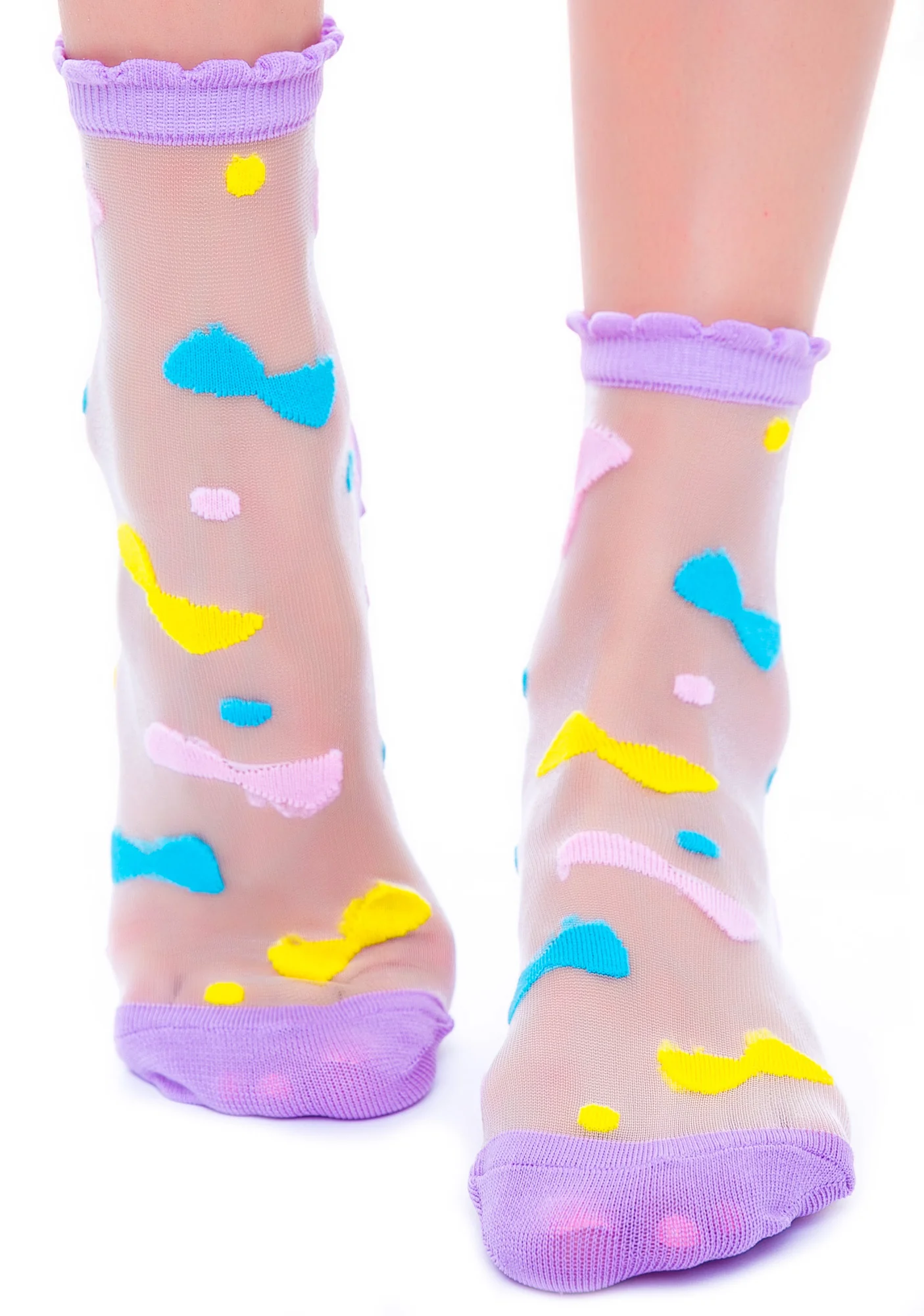Tied With A Bow See Thru Sock - Image 4