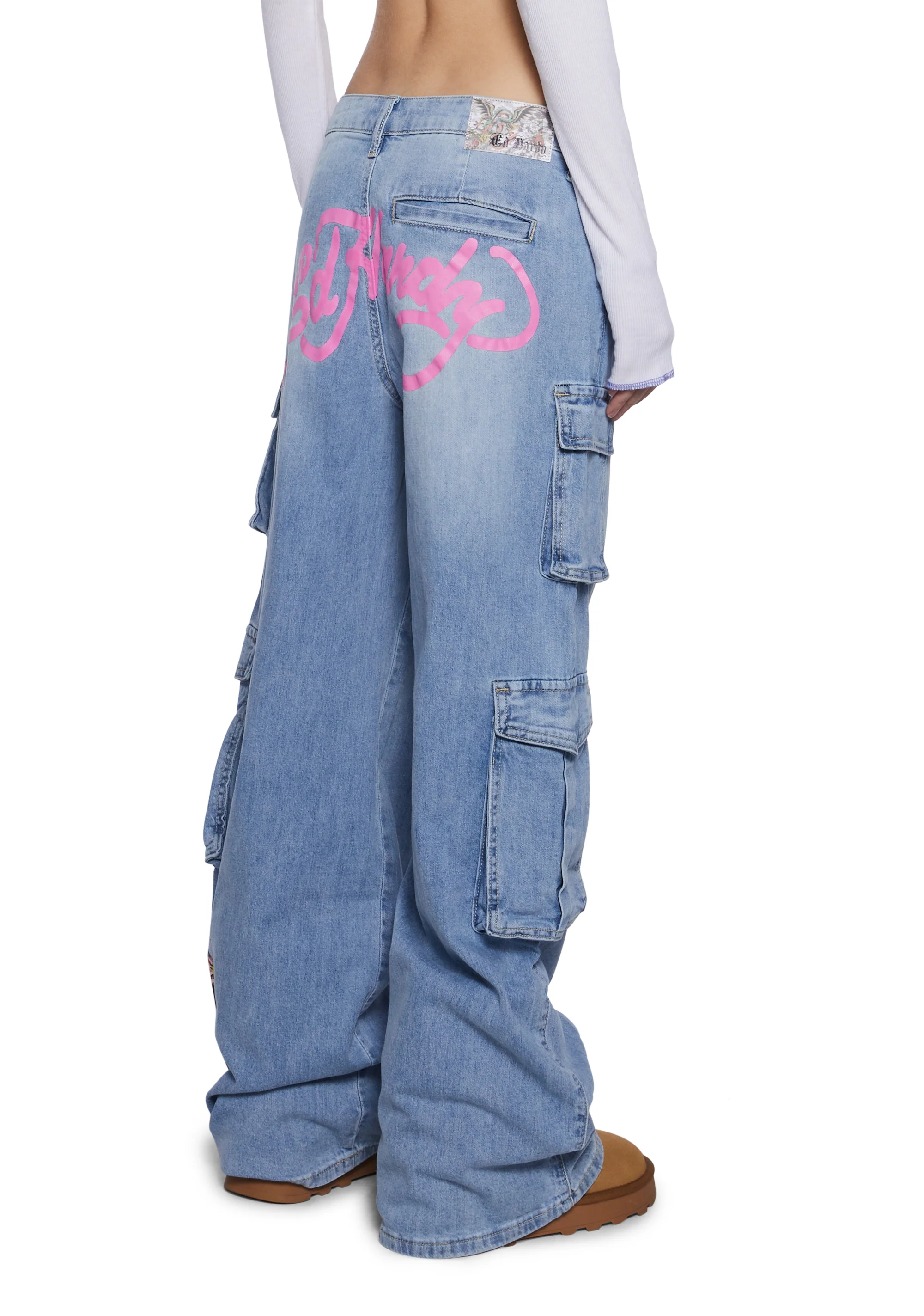 Tiger Flowers Cargo Jeans - Image 4