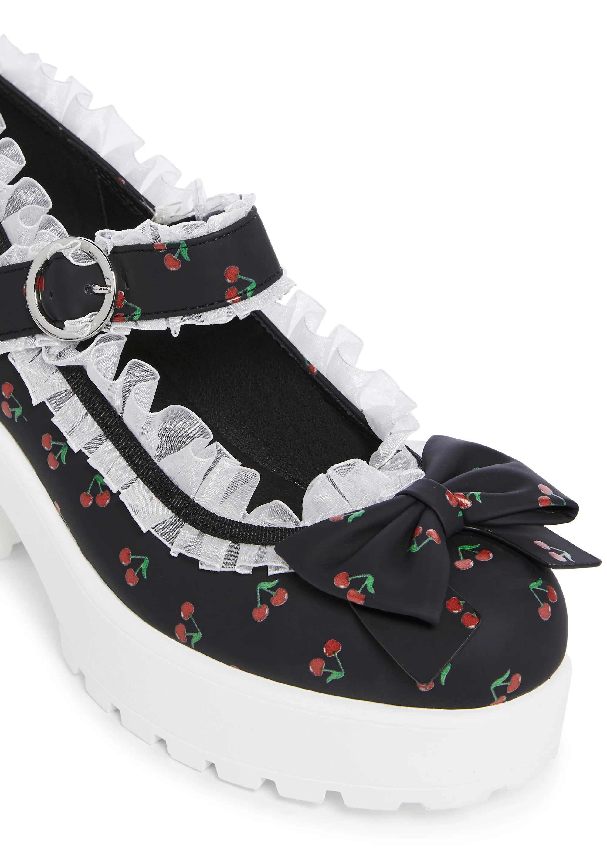 Tira Platform Mary Janes - Black Cherry - Image 2