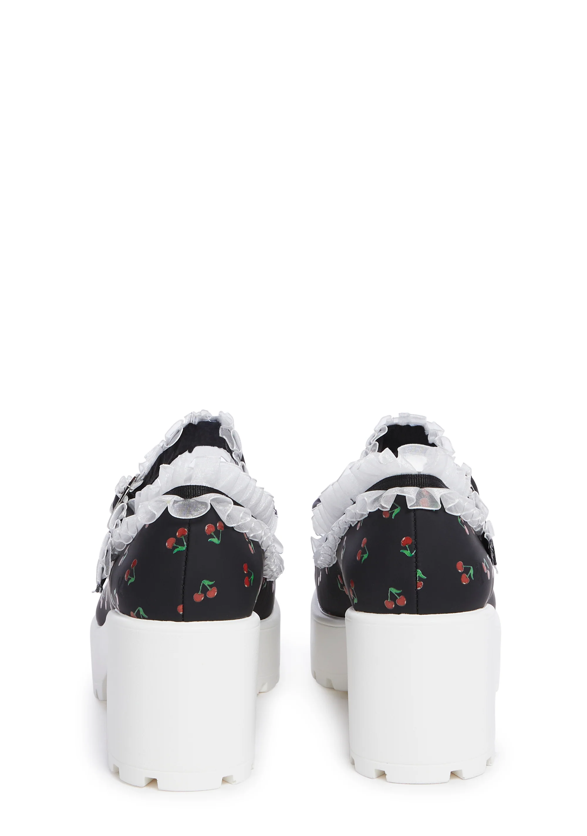 Tira Platform Mary Janes - Black Cherry - Image 4