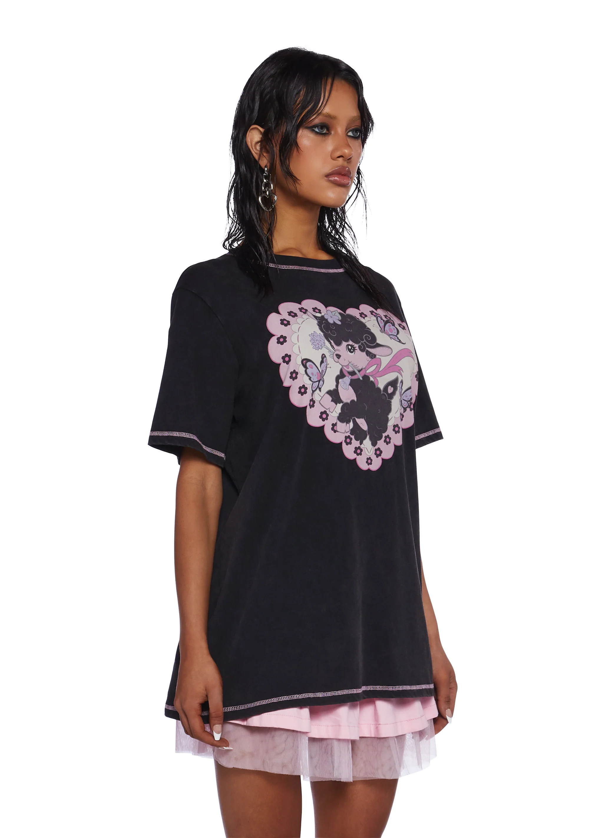 Too Cute To Care Graphic Tee - Image 3