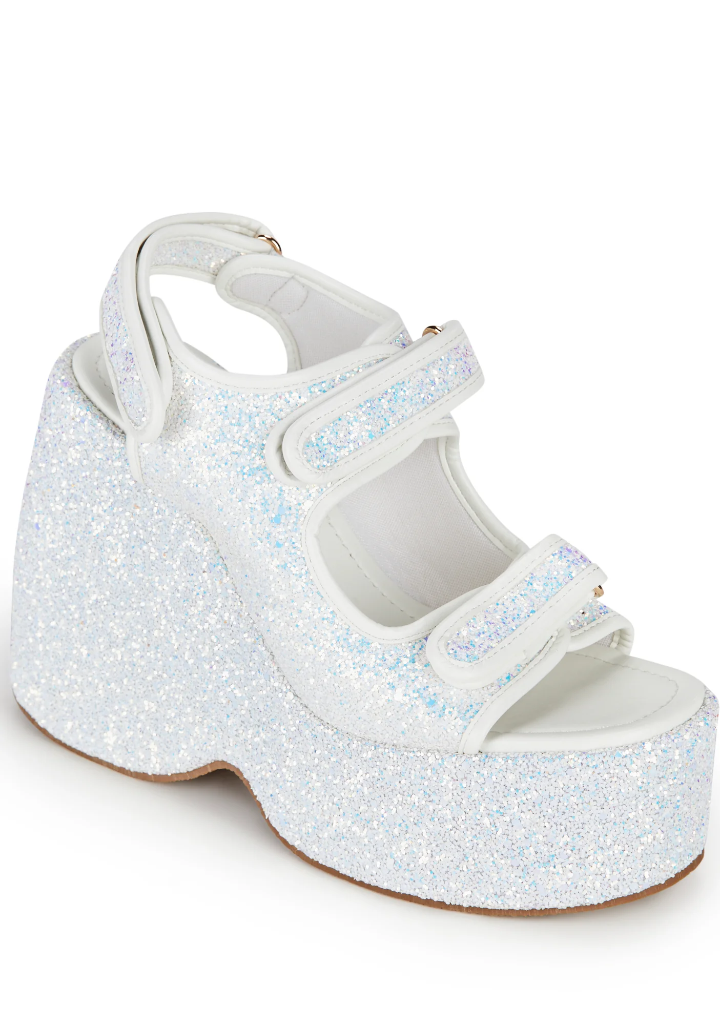 Too Hot Platform Sandals - White - Image 2