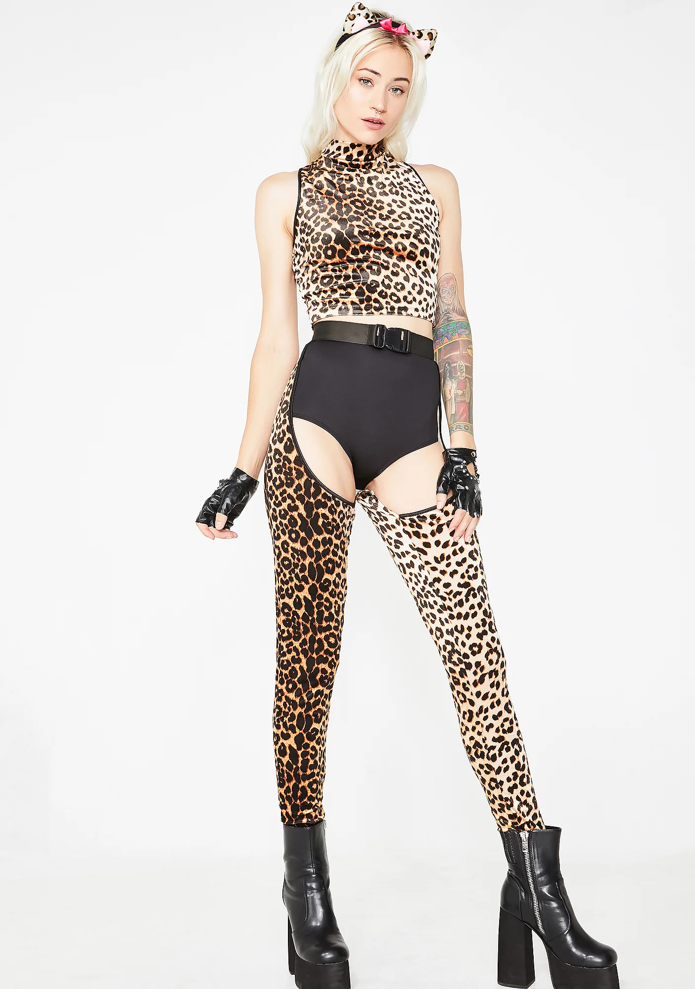 Top Cat Leopard Costume Set - Image 2