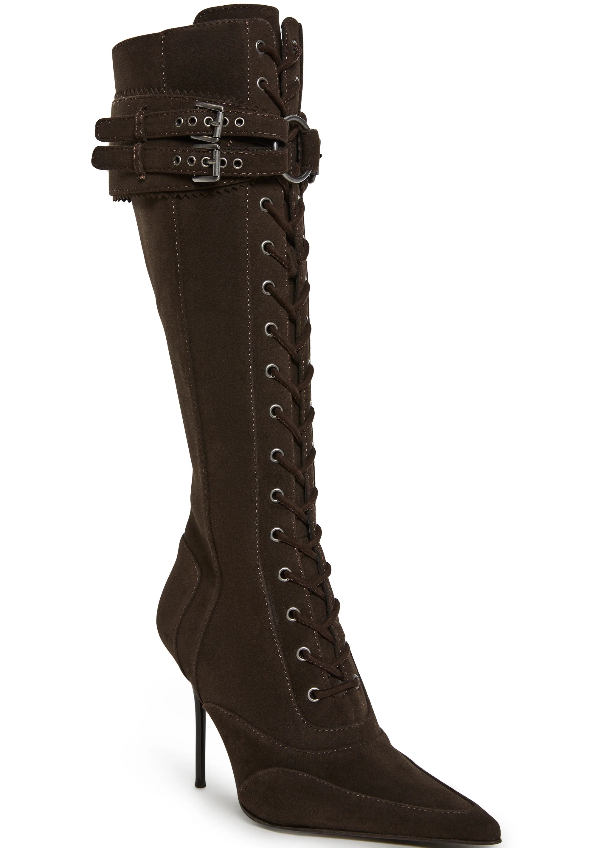 Total Bewitcher Lace-Up Boots - Brown - Image 2