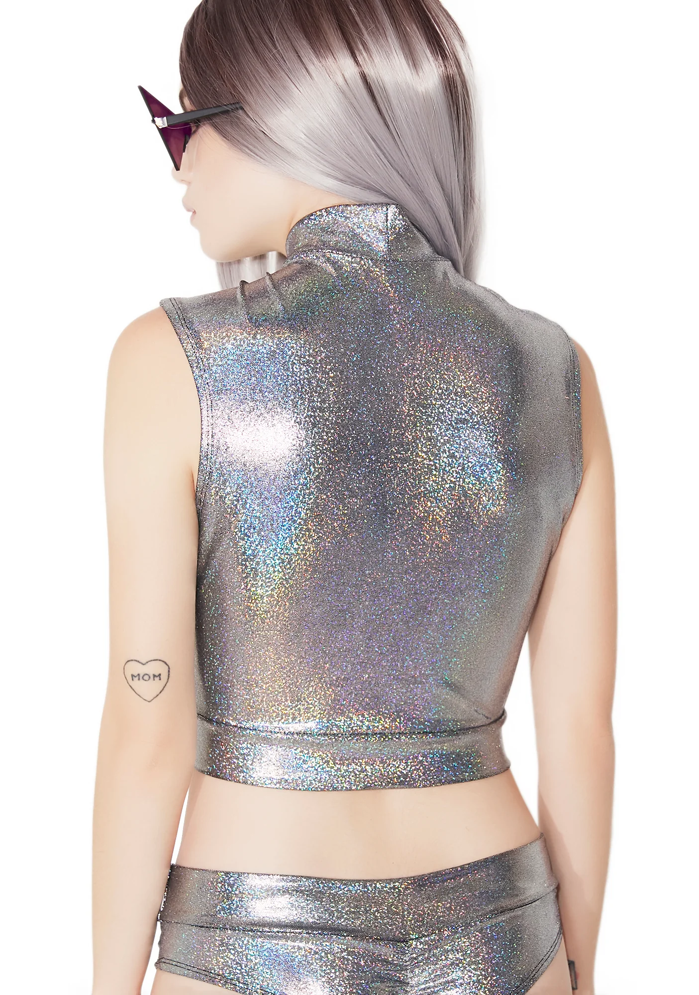 Total Eclipse Cutout Crop Top - Image 4