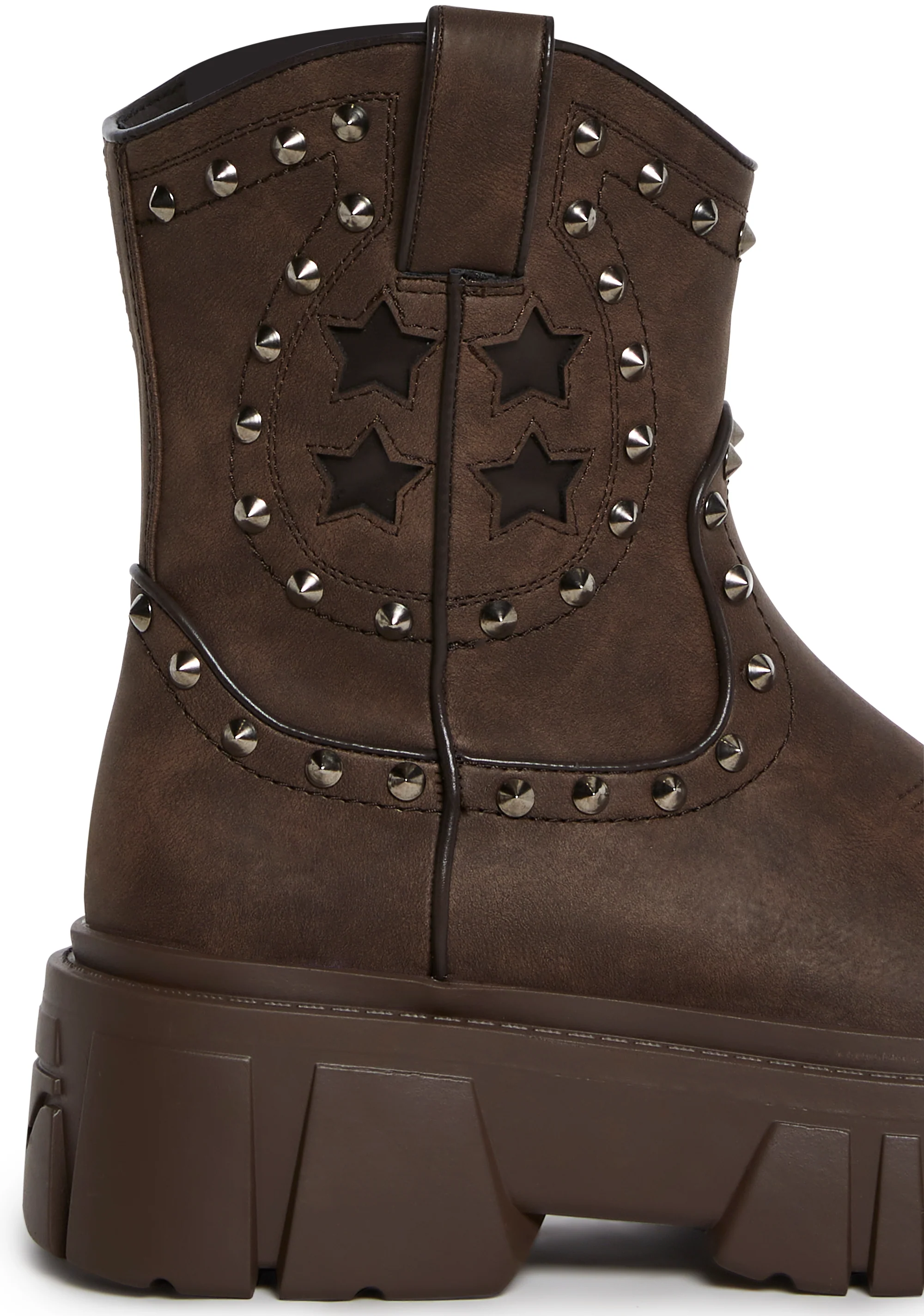 Town Ain't Big Enough Cowboy Boots - Brown - Image 2
