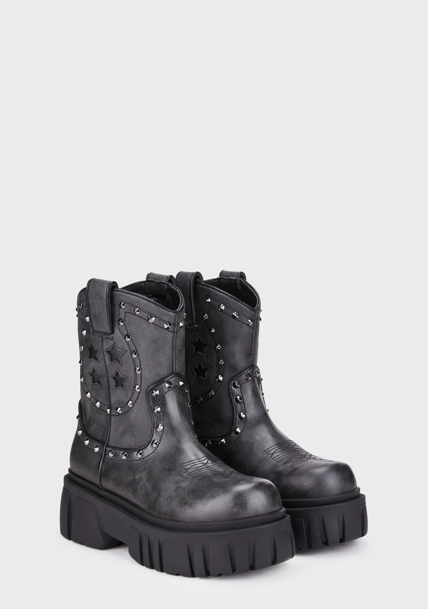 Town Ain't Big Enough Cowboy Boots - Black - Image 5