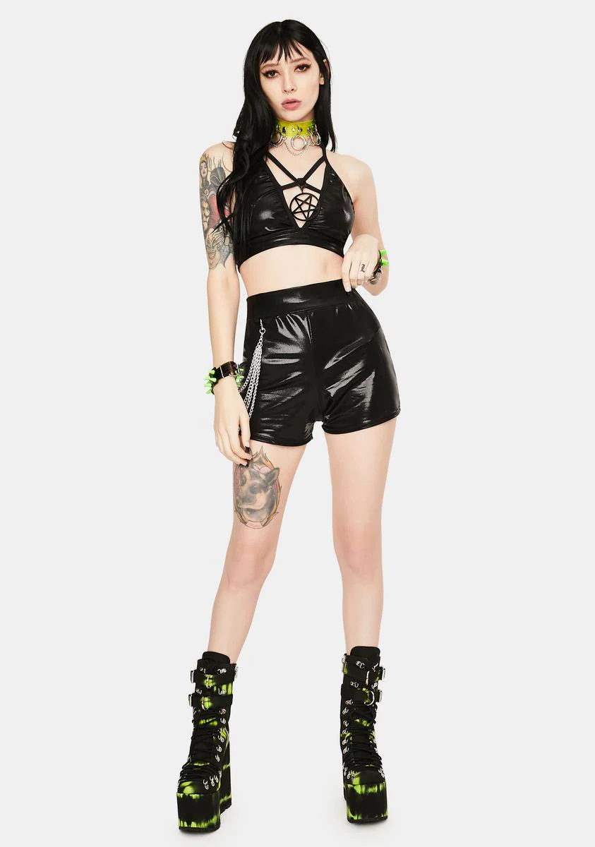 Toxic High Waist Shorts - Image 3