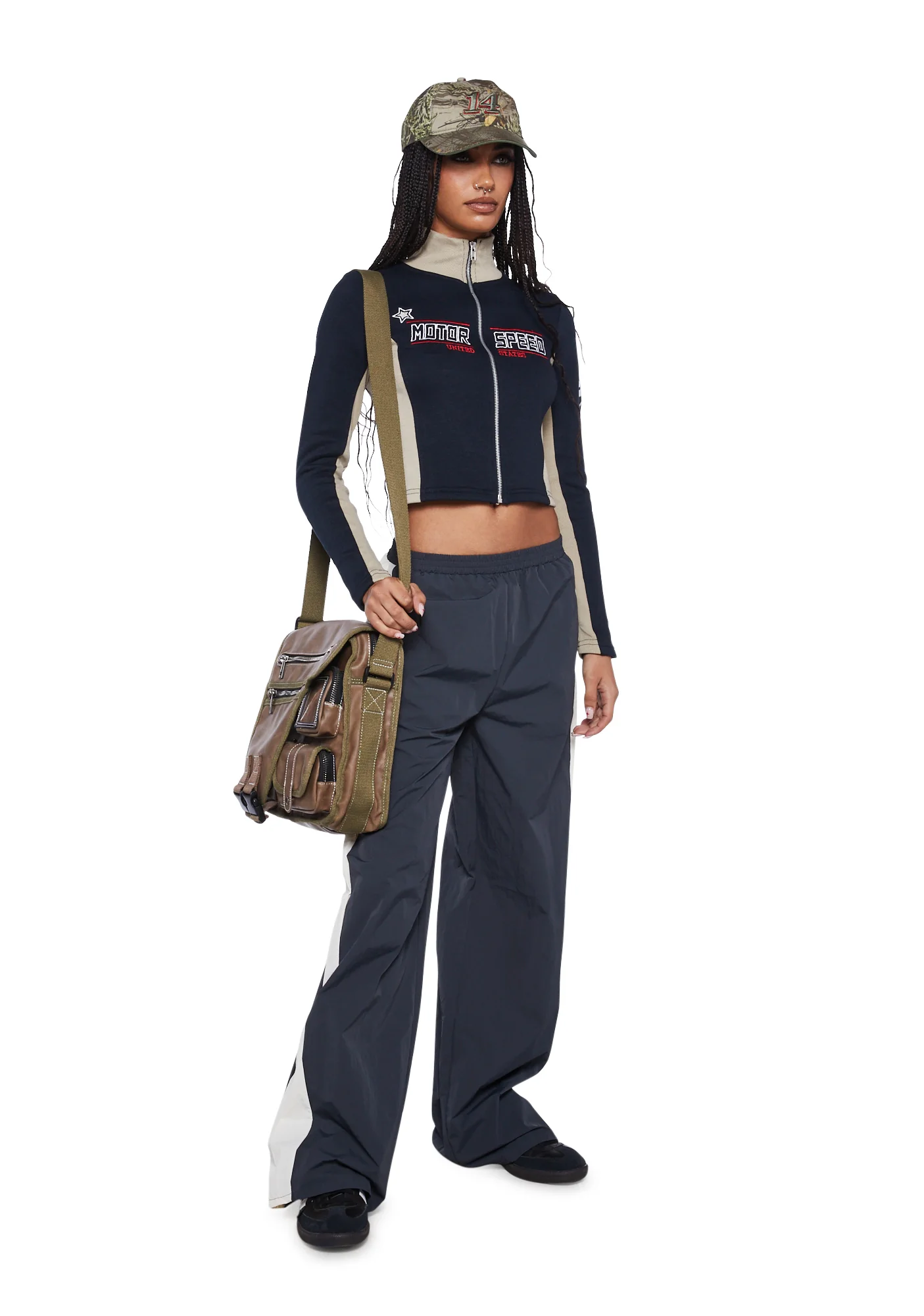 Tracksuit Wide Leg Joggers - Image 2