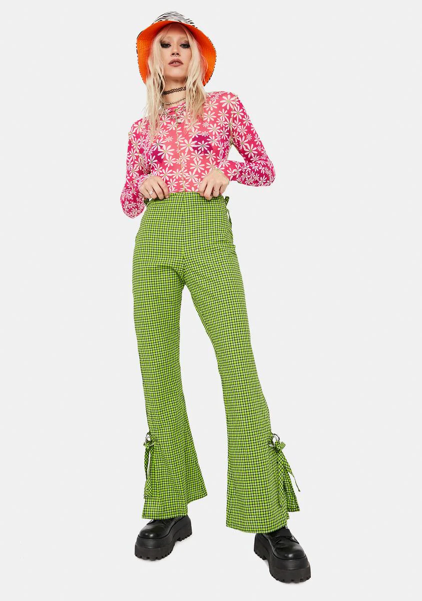 Trademark Gingham Flare Pants - Image 3