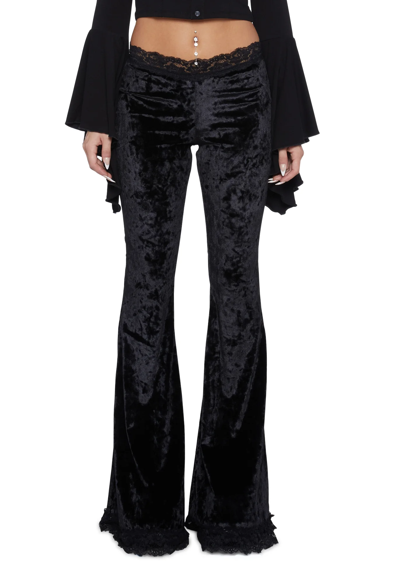 Traditional Alchemy Flared Leggings - Black