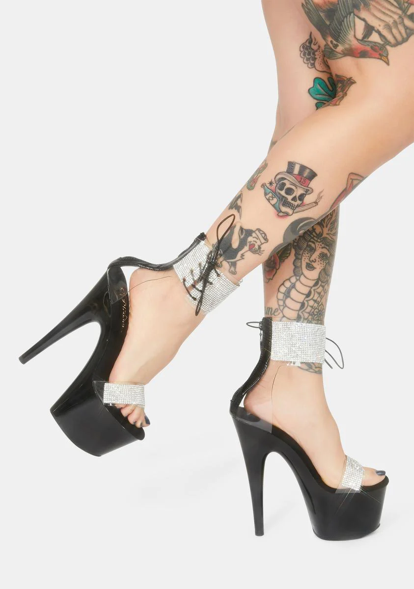 Adore-727RS Platform Ankle Cuff Sandals-Black - Image 3