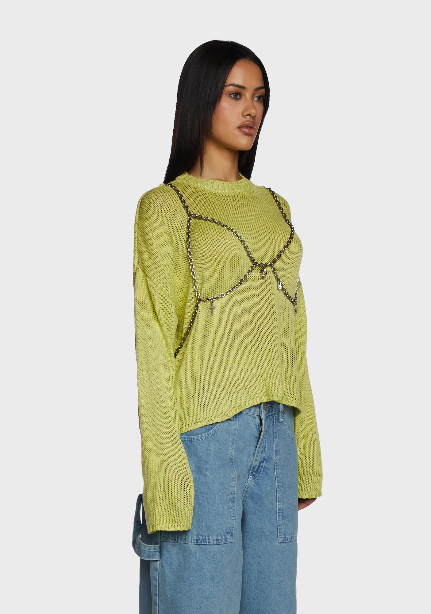 Trinket Layered Knit Sweater - Image 3