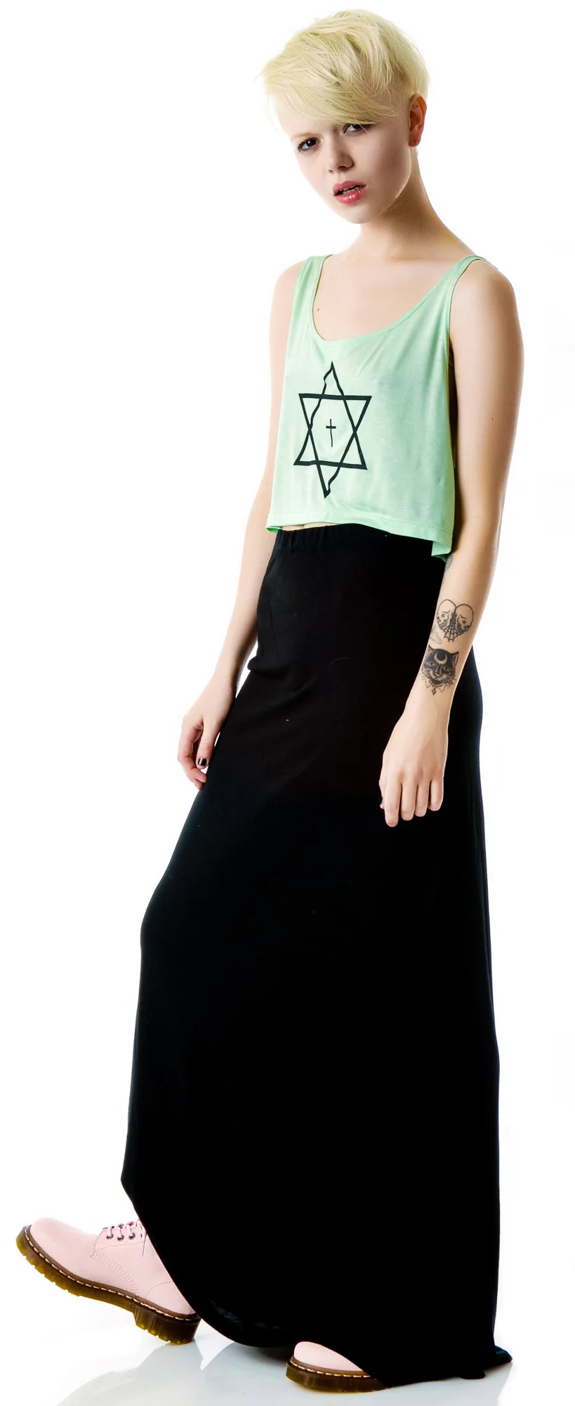 Trippy Cropped Tank Top - Image 5