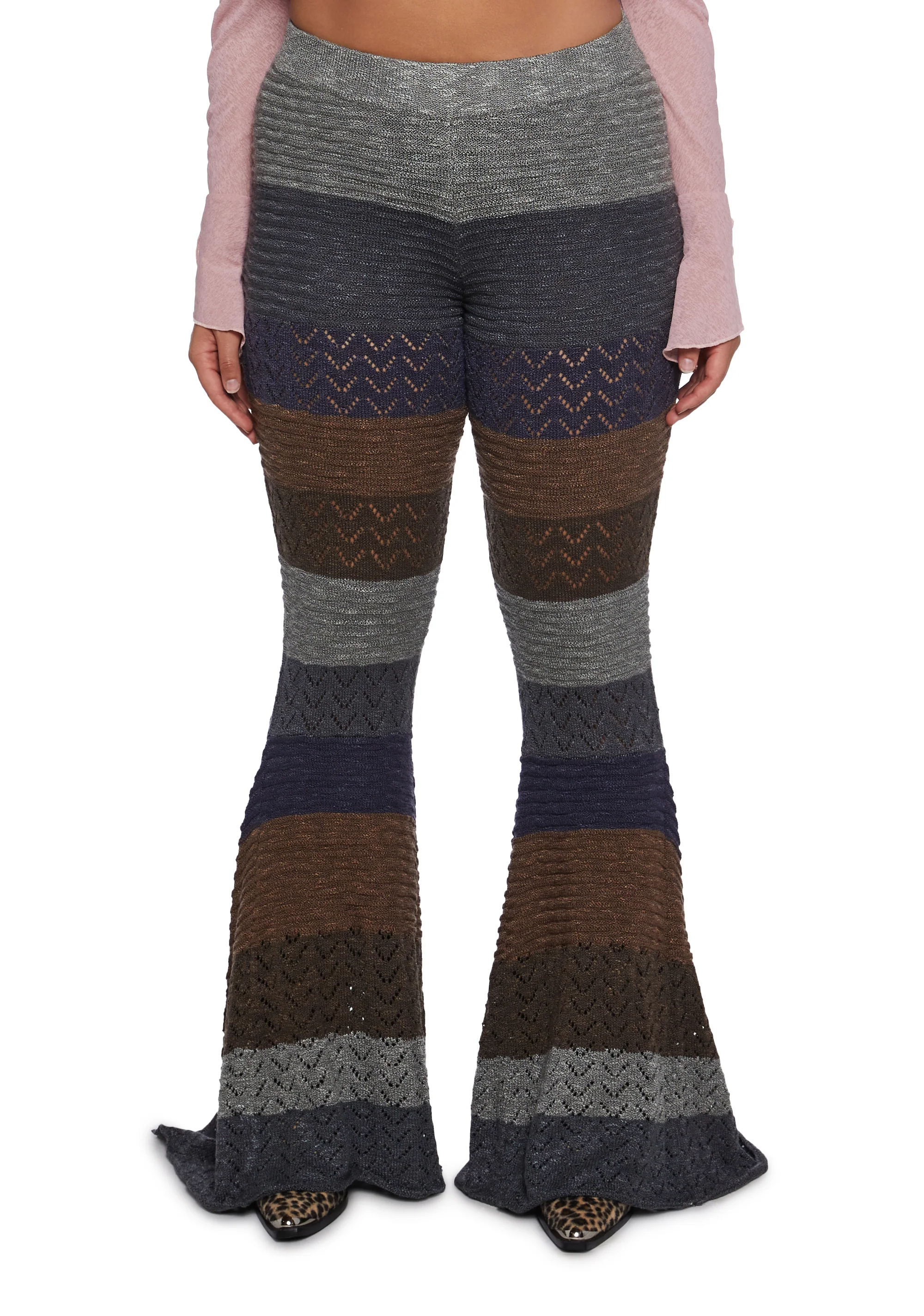 Trippy Fads Crochet Pants - Multi - Image 3