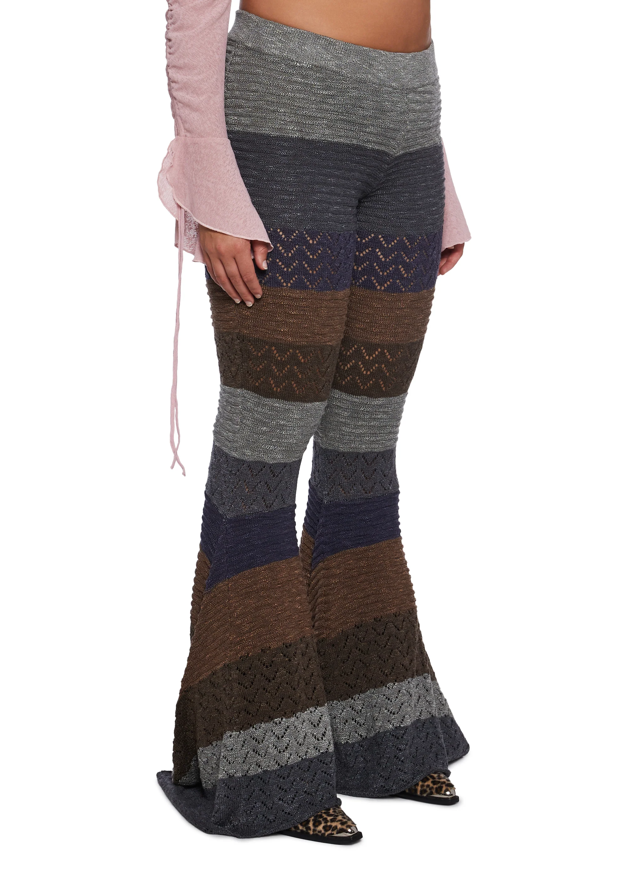 Trippy Fads Crochet Pants - Multi - Image 8