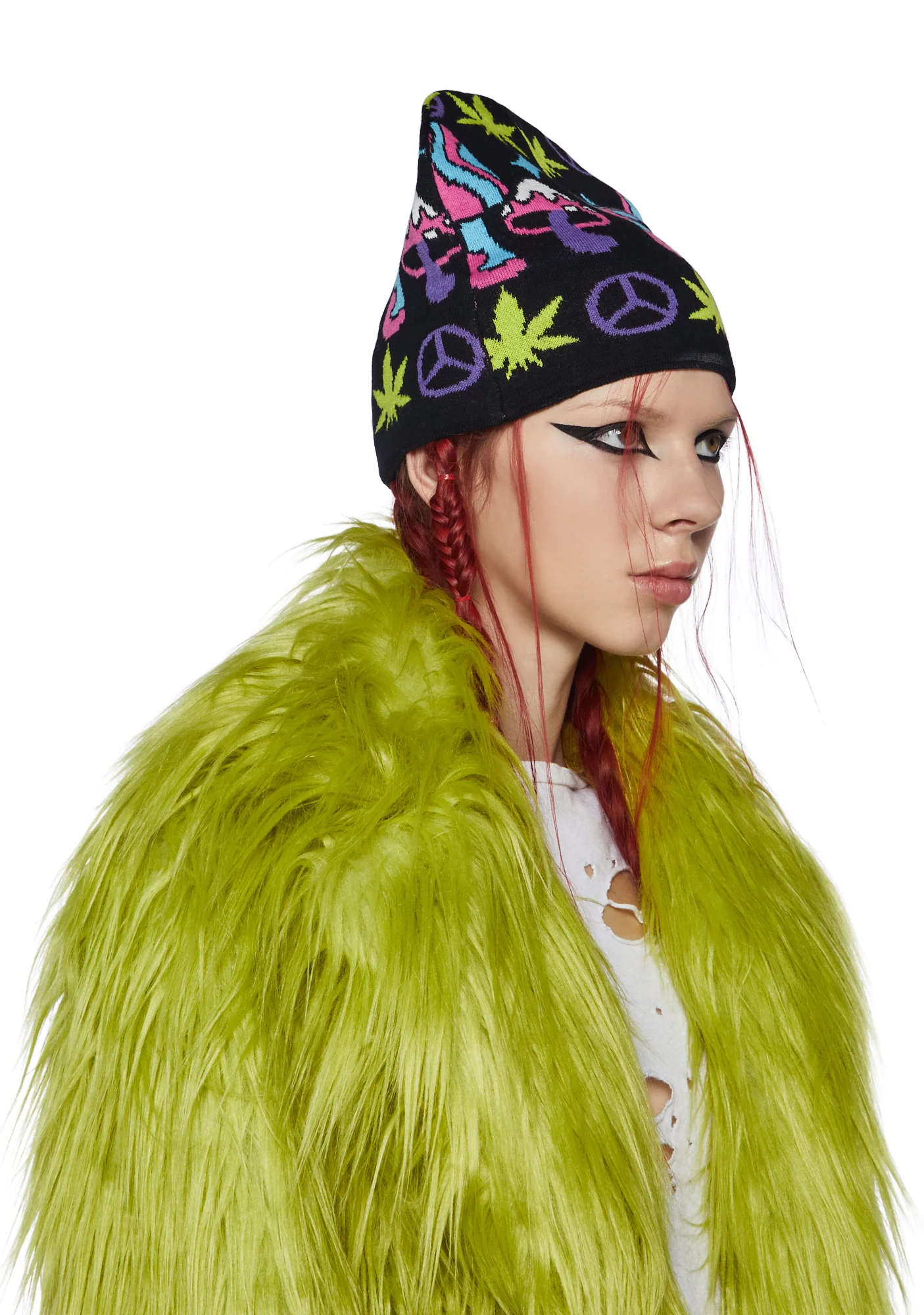 Trippy Wonders Intarsia Beanie - Image 2