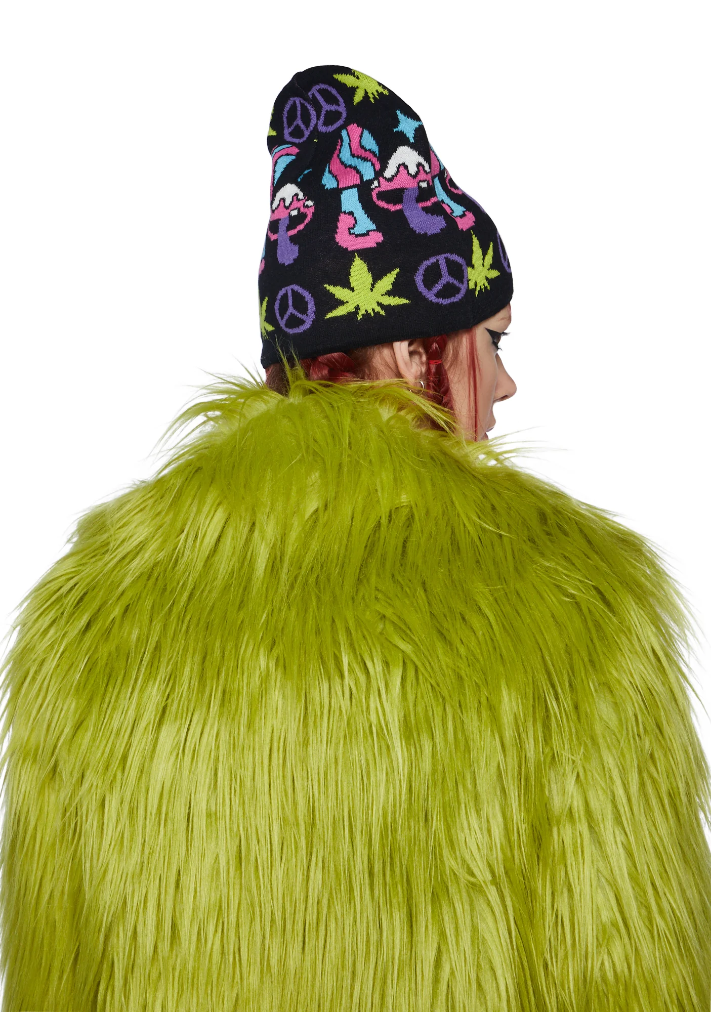 Trippy Wonders Intarsia Beanie - Image 3