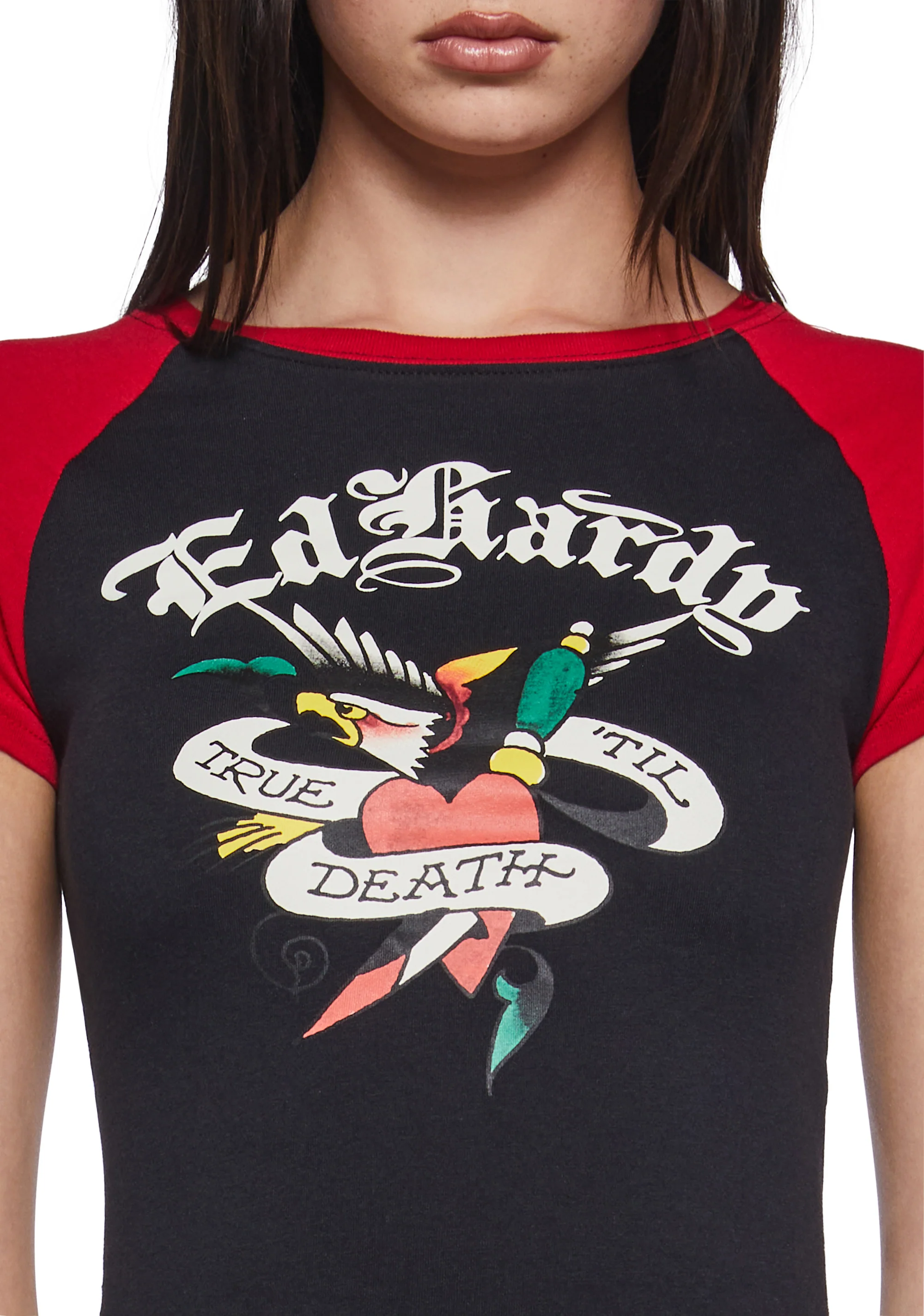 True Eagle Raglan Baby Tee - Image 5