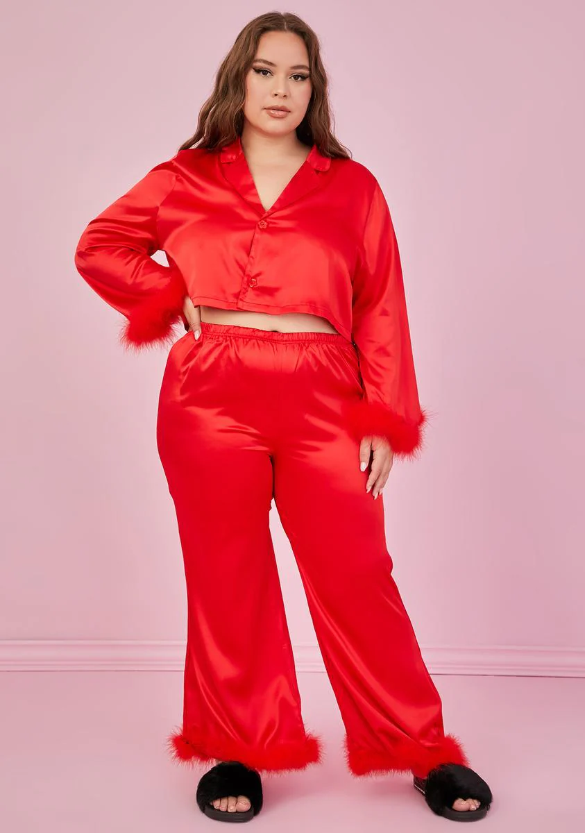 True Lover's Quarrel Satin Pajama Shirt - Image 3