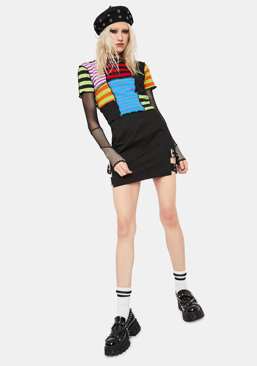 Truth Buckle Mini Skirt - Image 3