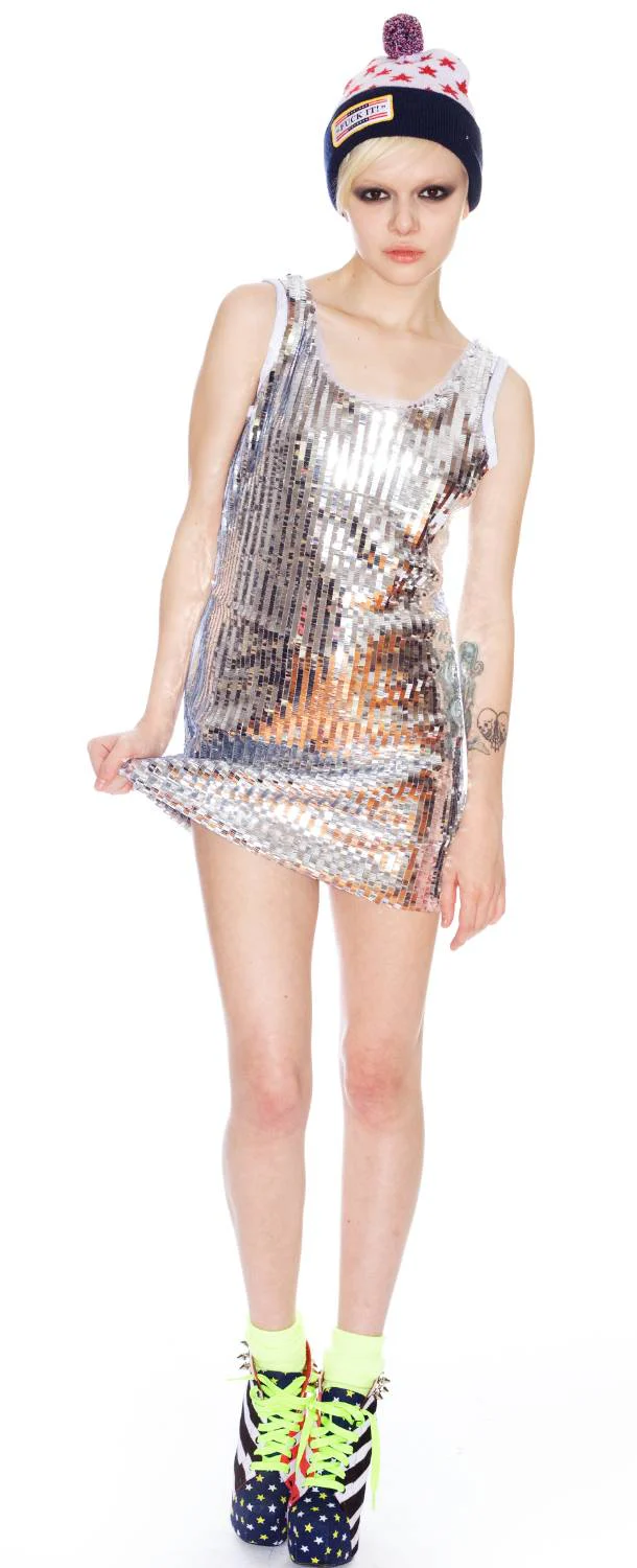 Tumbler & Tipsy Sleeveless Sequin Dress - Image 2