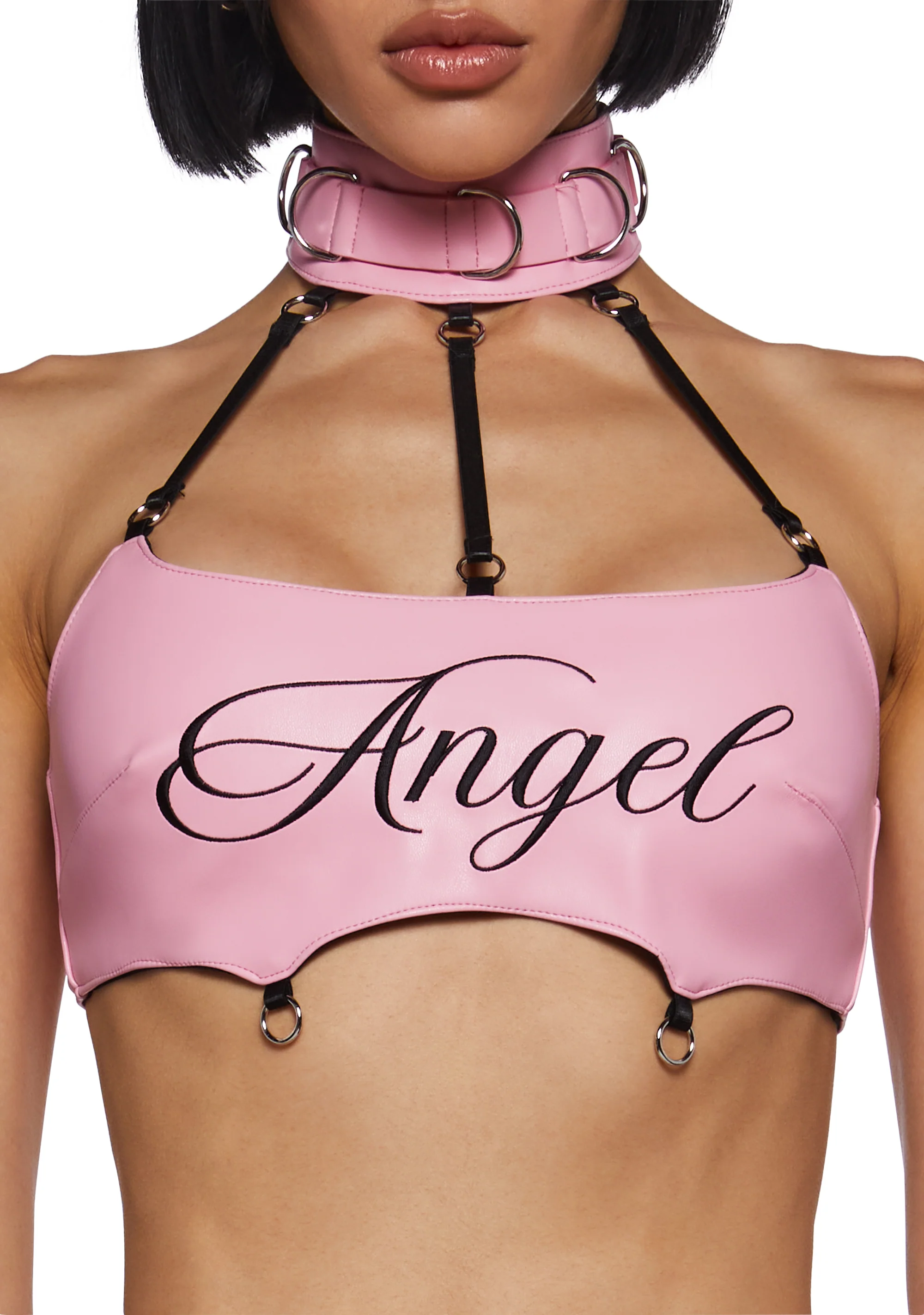 Turn On Choker Top - Pink - Image 5