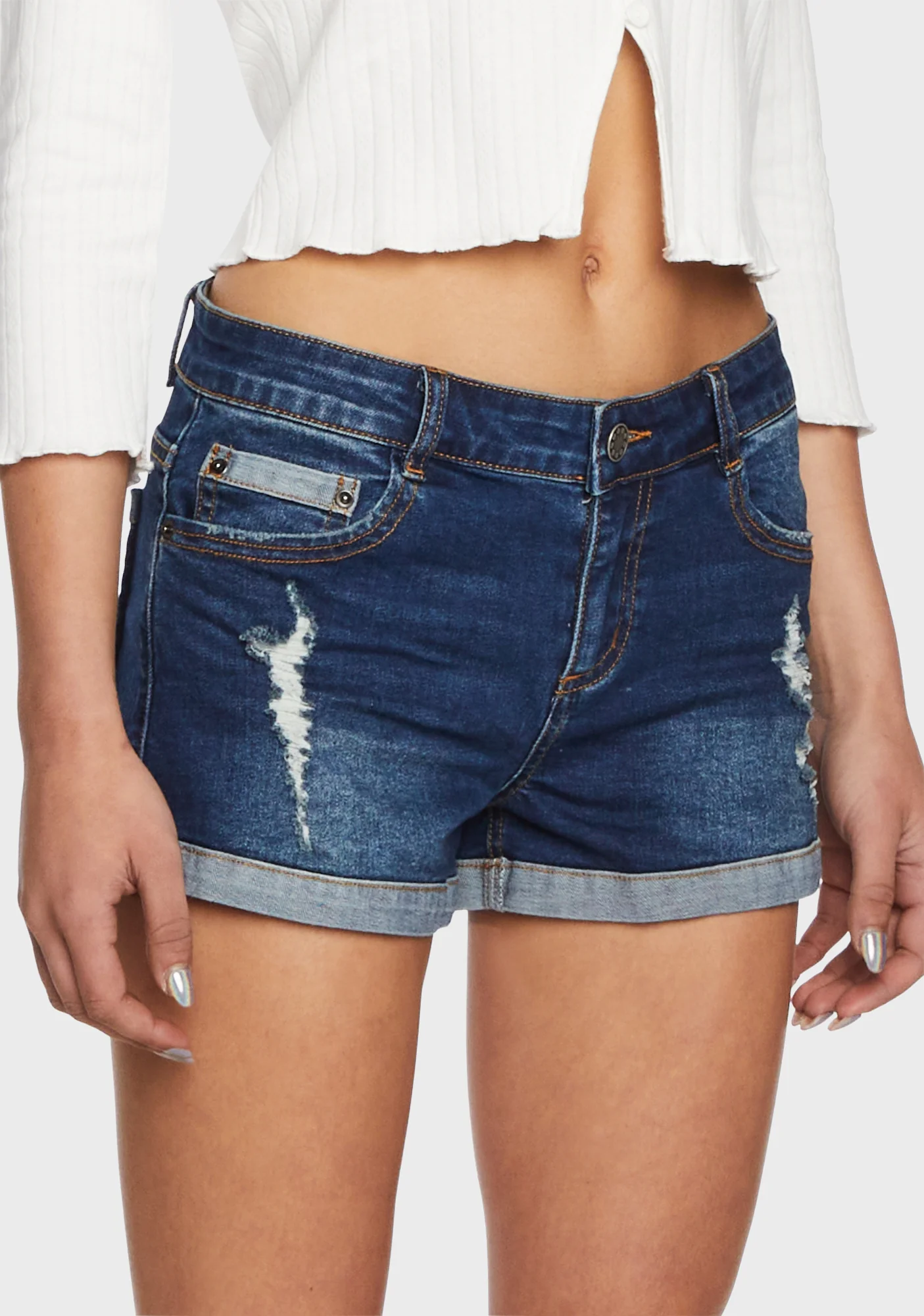 Turnstile Jumper Denim Shorts - Image 3