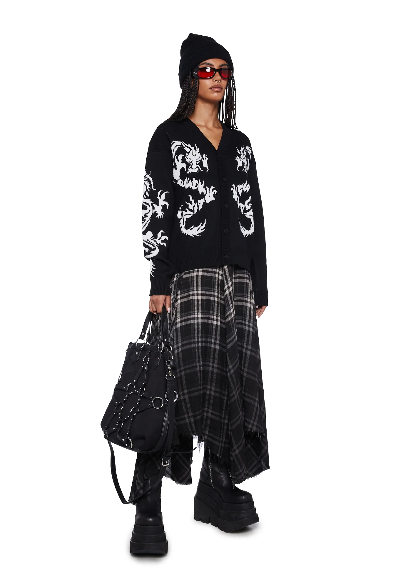 Twin Dragon Knit Cardigan - Image 2