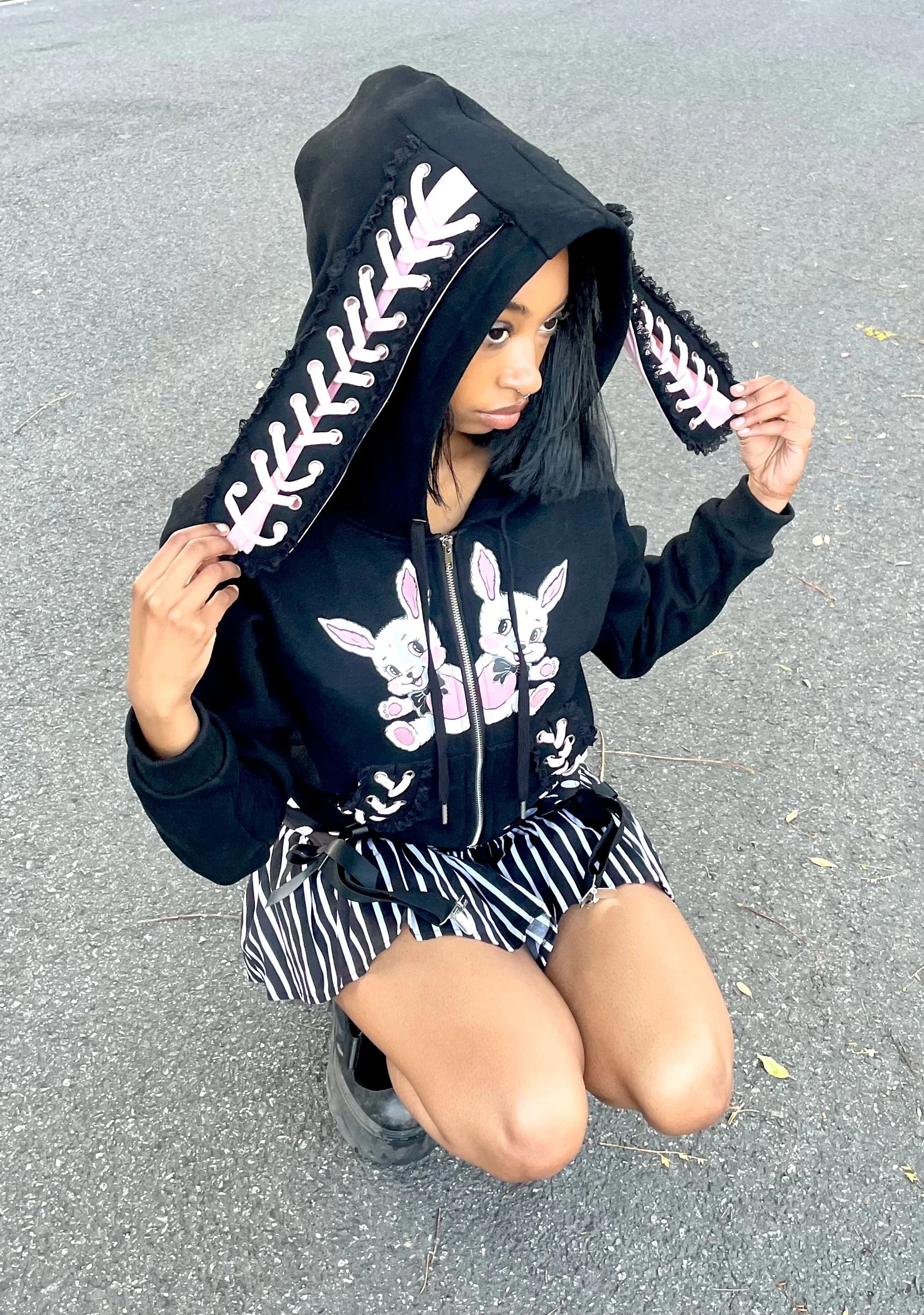 Bunny Boo Hoodie With Ears - Image 7