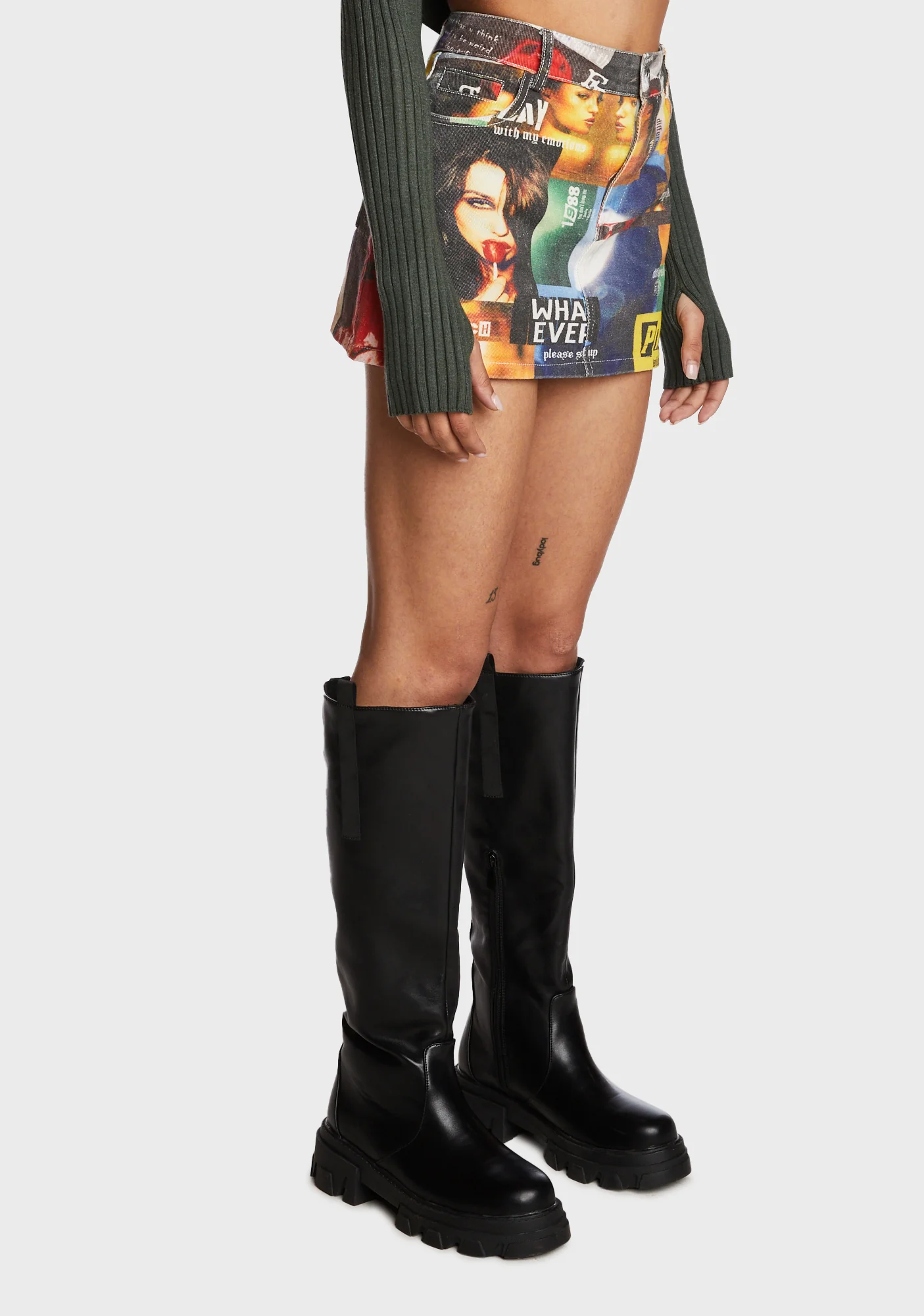 Two Faced Denim Skirt - Image 3