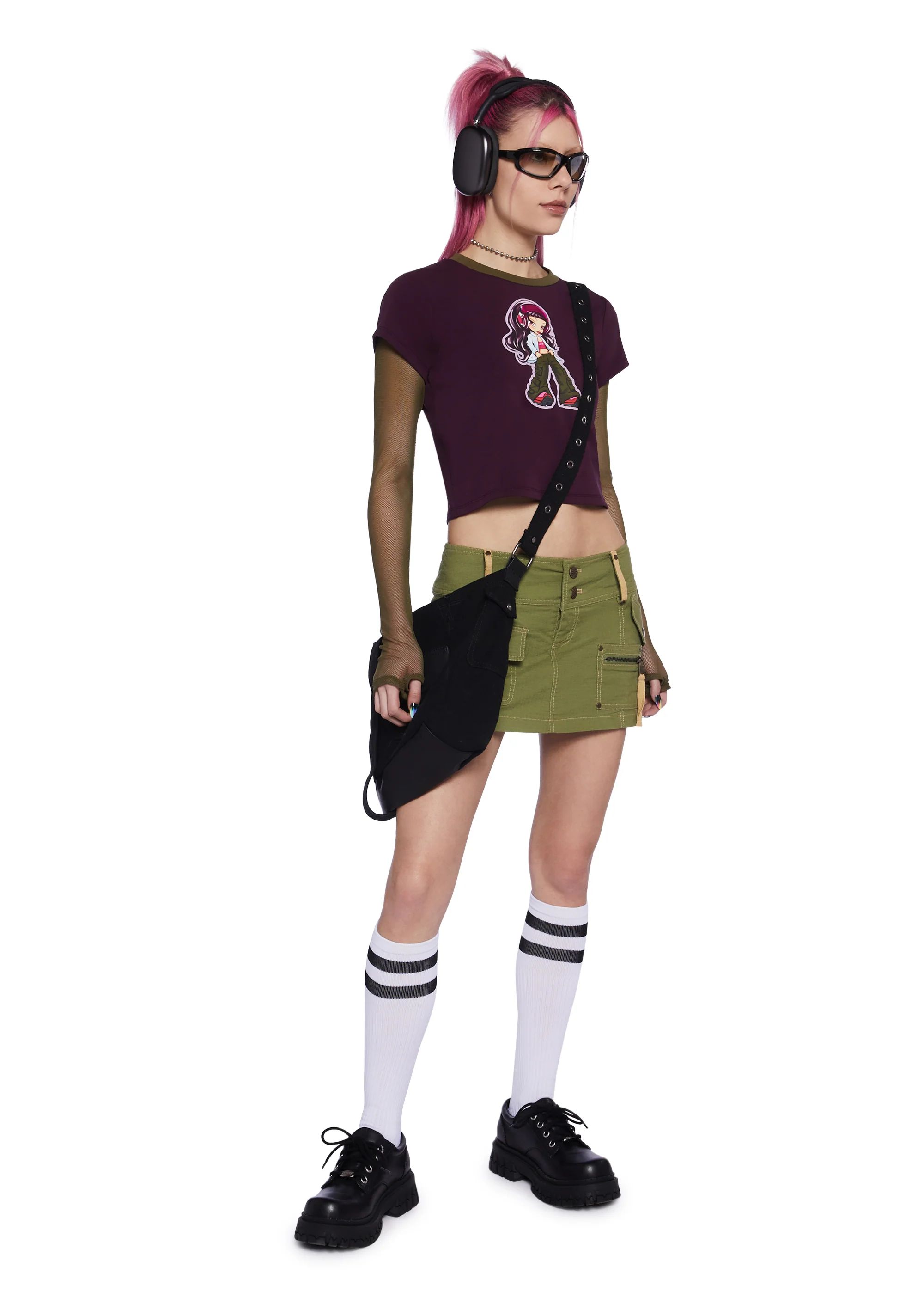 Ultimate Beats Long Sleeve Crop Top - Image 2