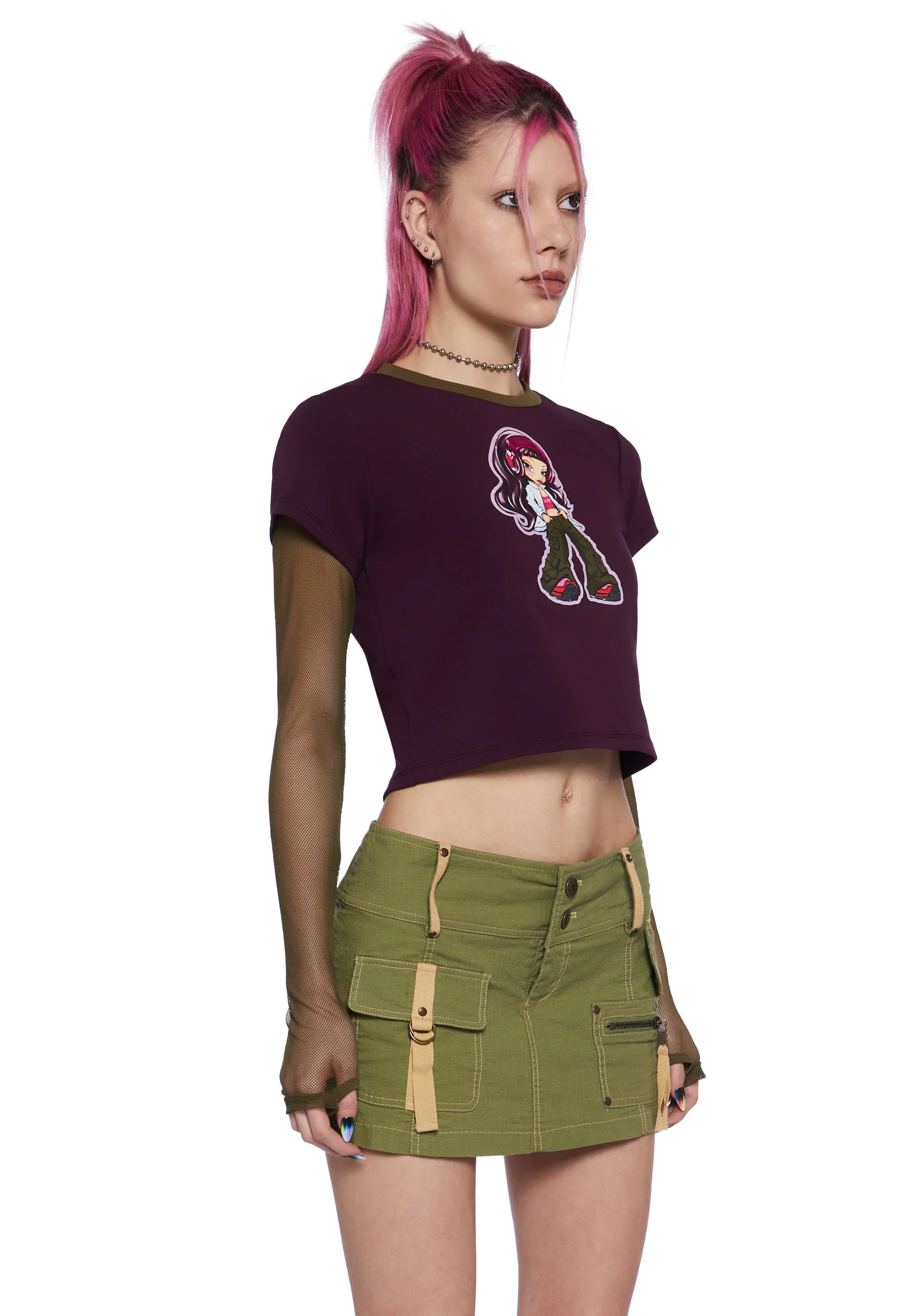Ultimate Beats Long Sleeve Crop Top - Image 3