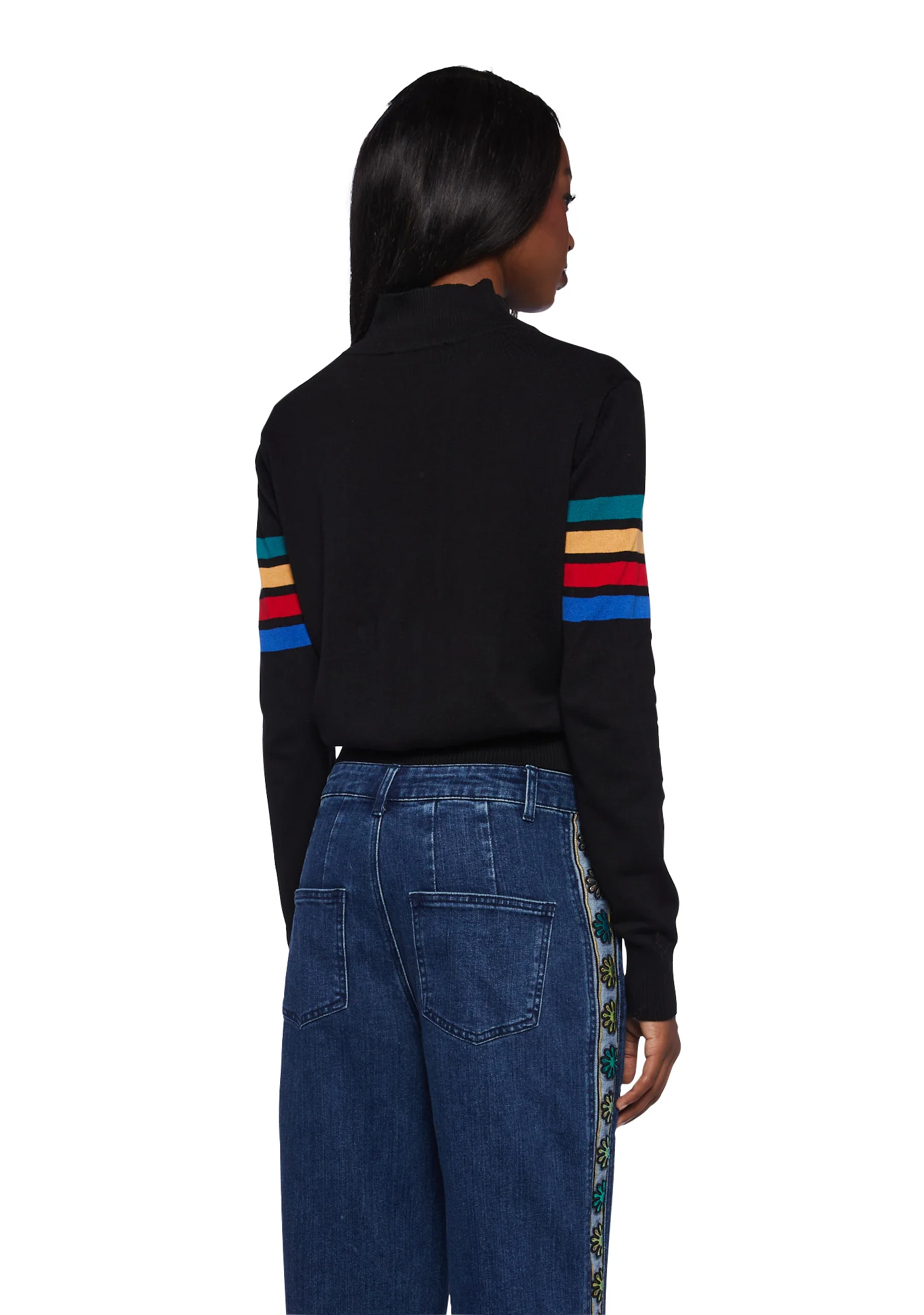 Ultimate Throwback Zip-Up Sweater - Black - Image 4