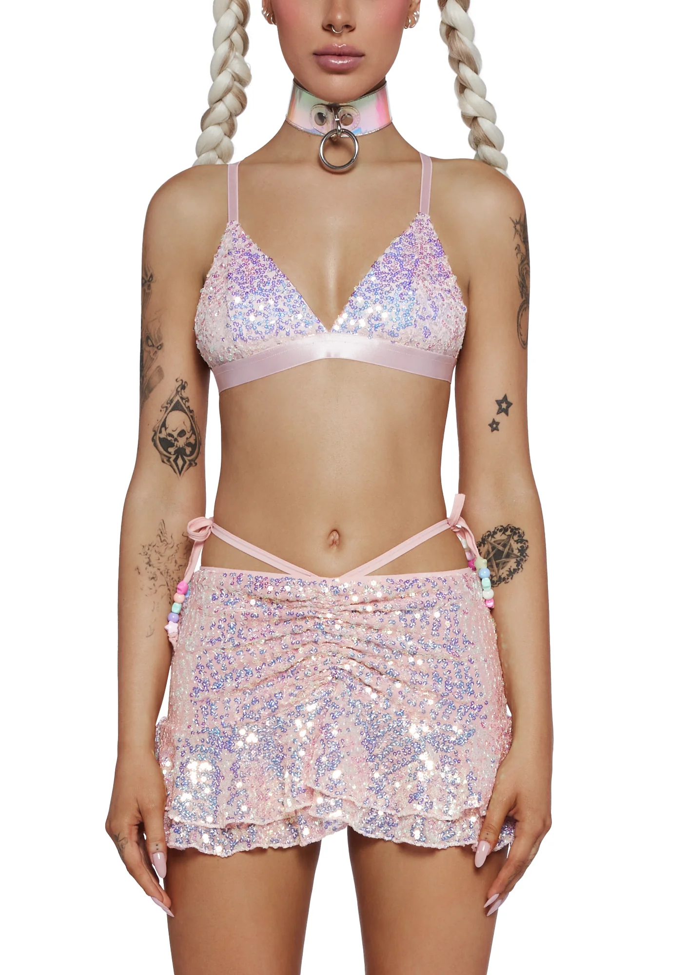 Ultrasonic Sphinx Bra Top - Light Pink - Image 5