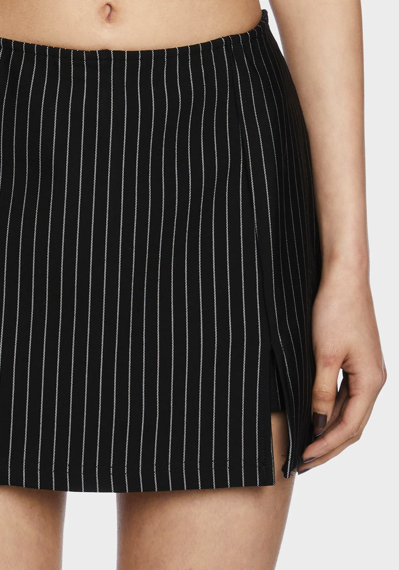 Under The Boardwalk Mini Skort - Pinstripe - Image 2