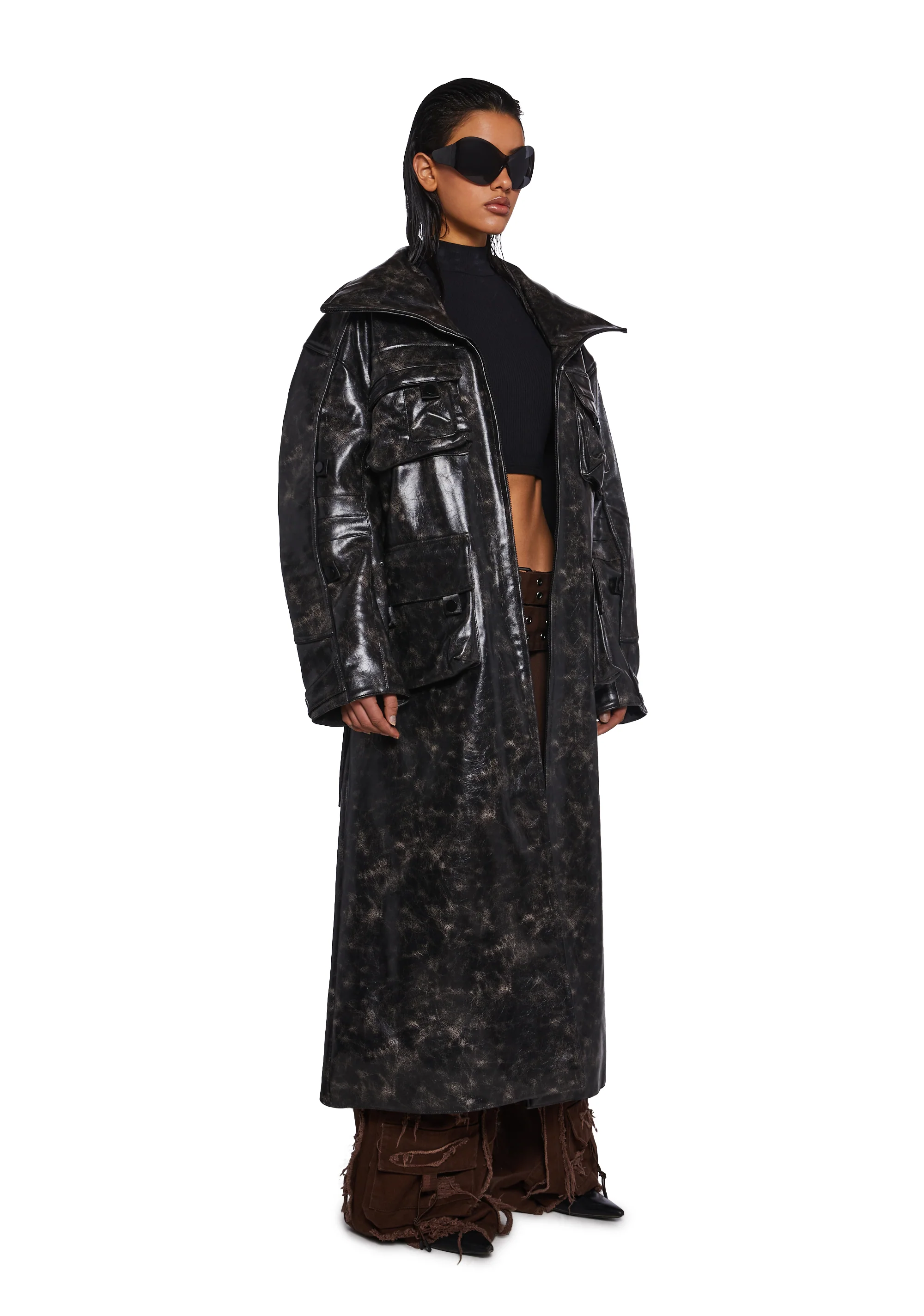 Undercover Leather Coat - Image 3