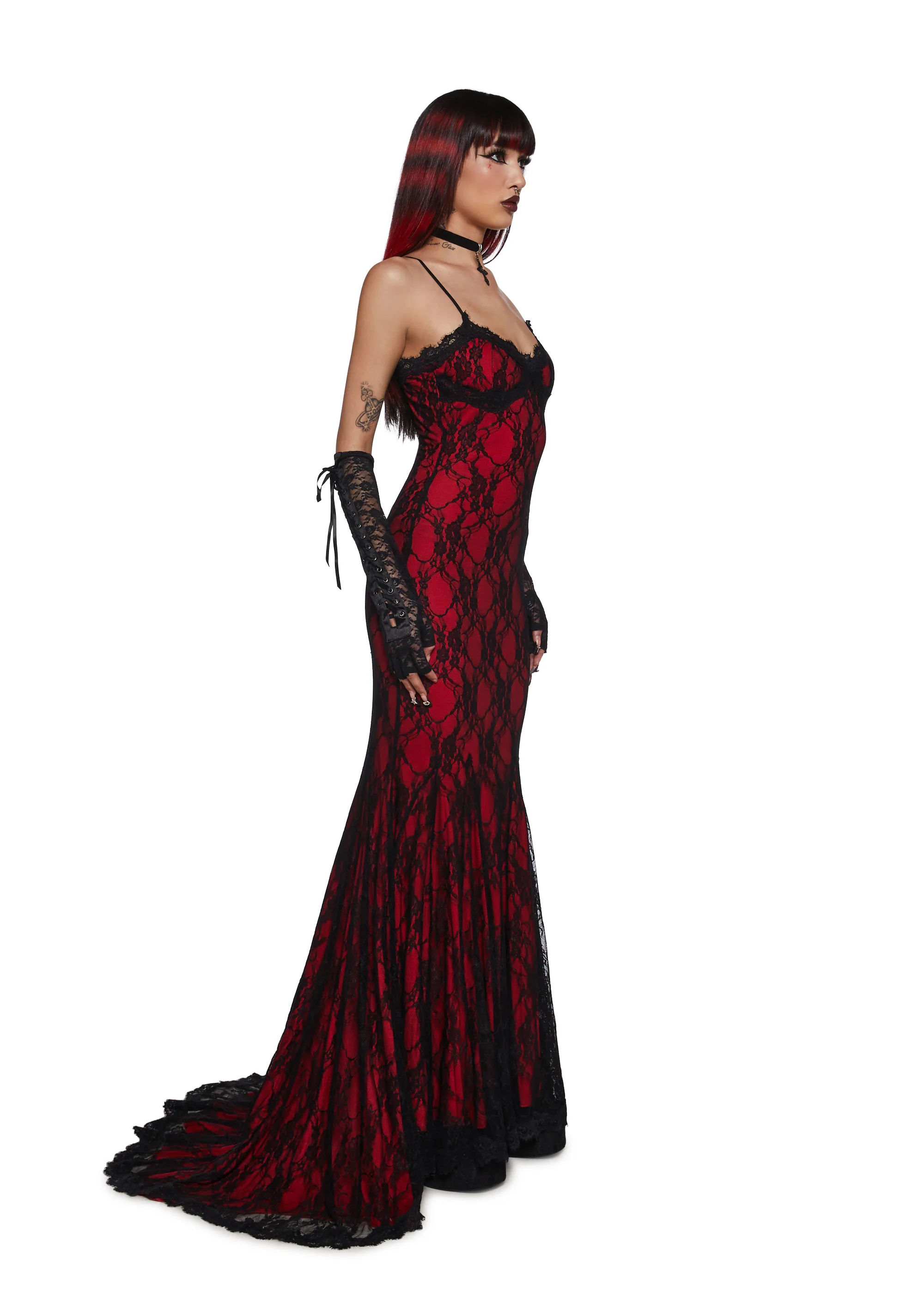 Underground Mistress Lace Maxi Dress - Image 3