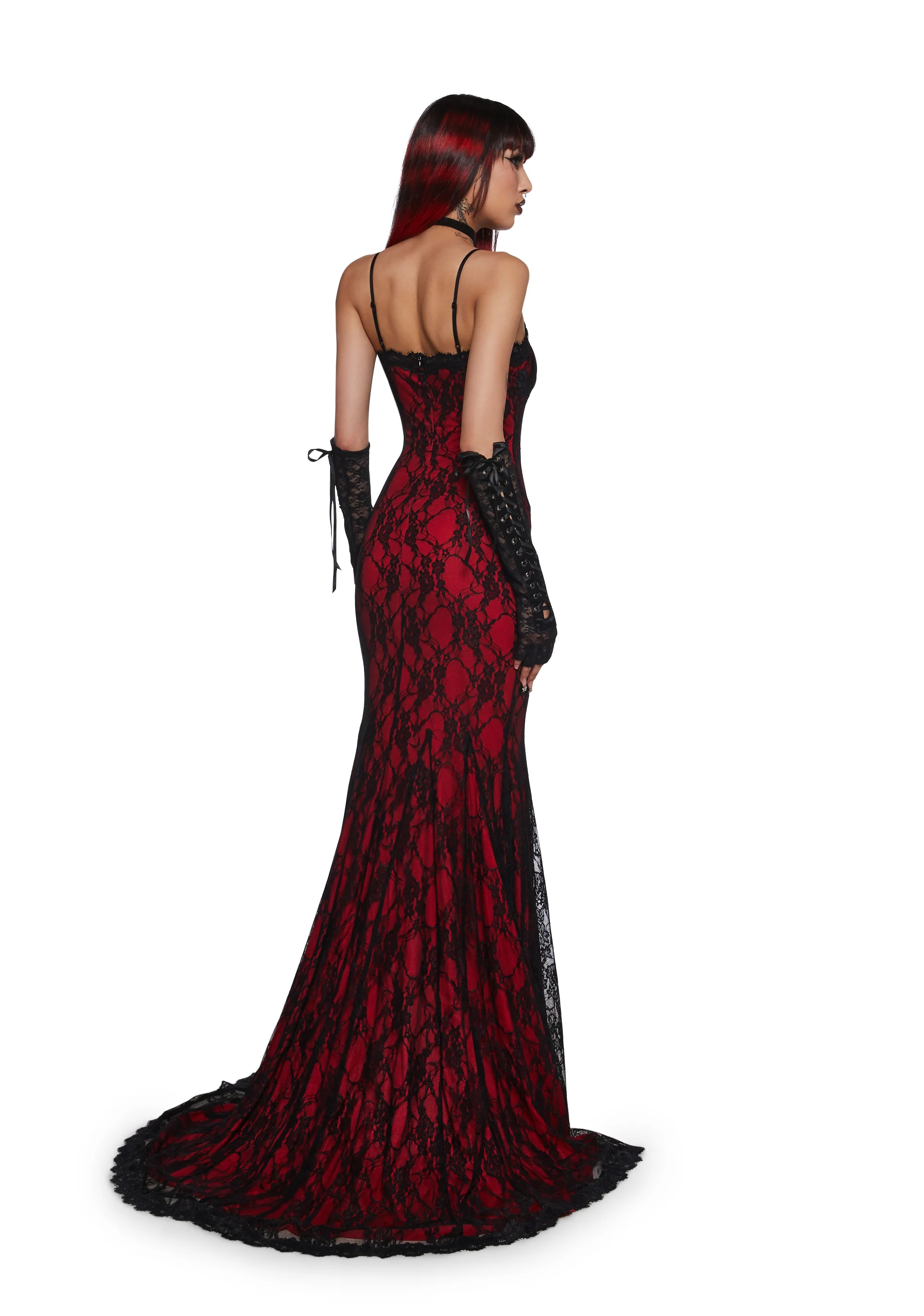 Underground Mistress Lace Maxi Dress - Image 4
