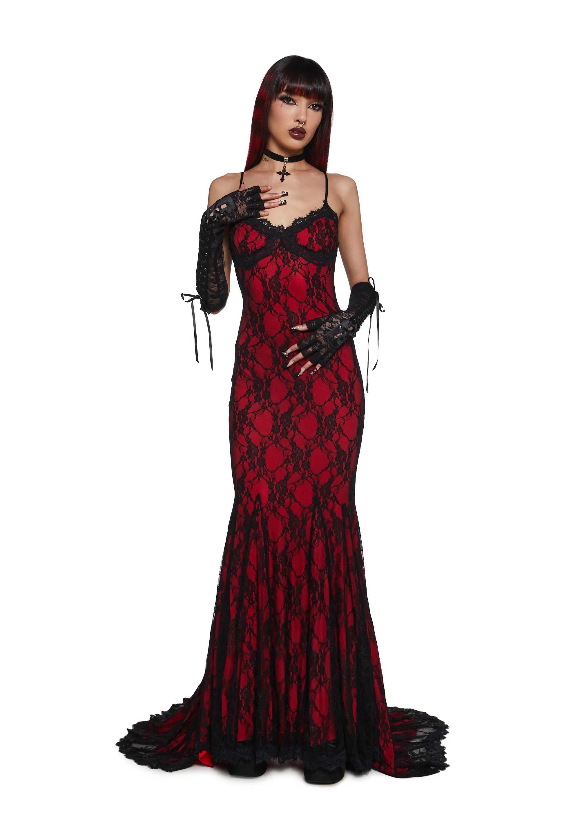 Underground Mistress Lace Maxi Dress - Image 6