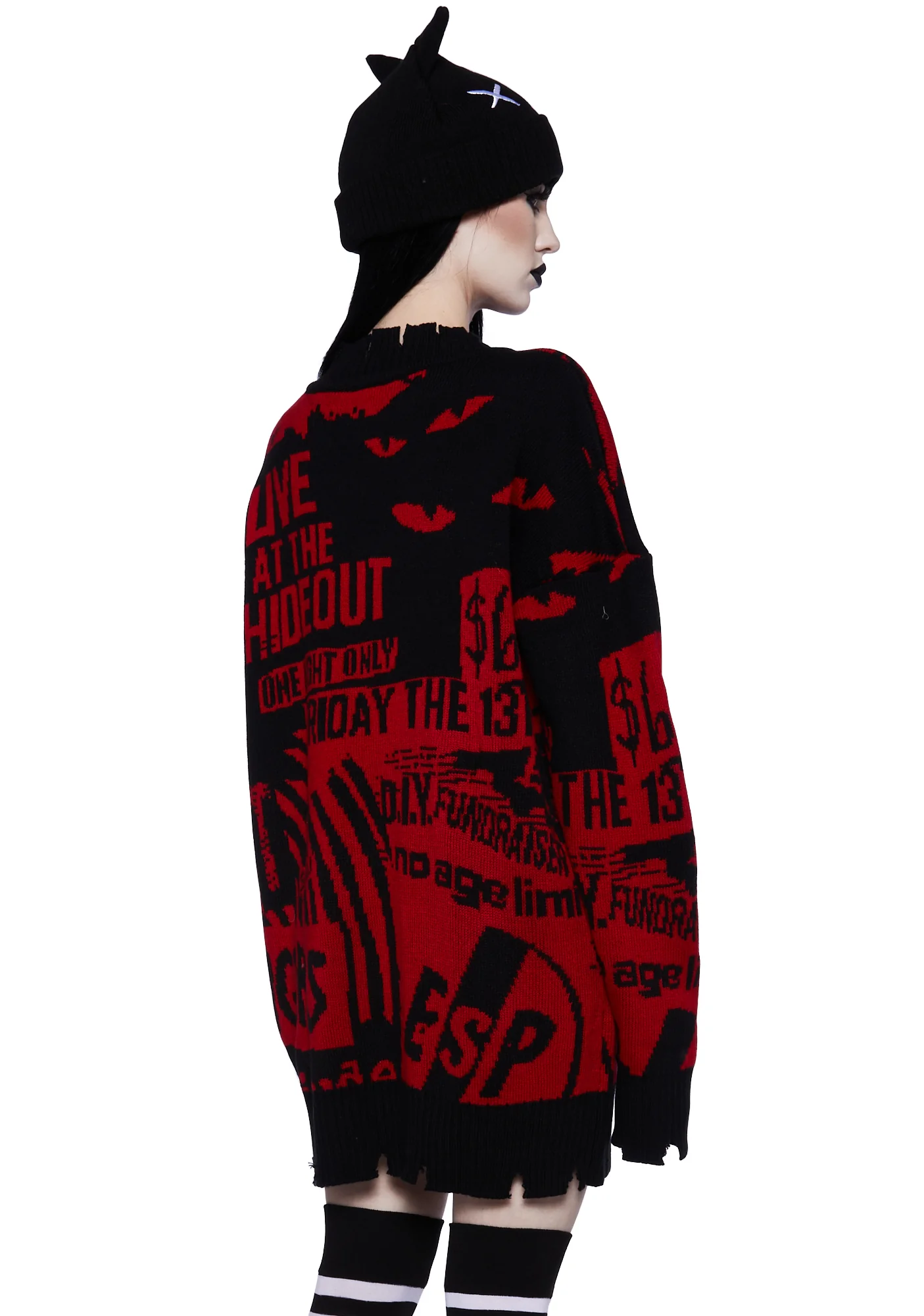 Underground Rockstar Intarsia Sweater - Image 4