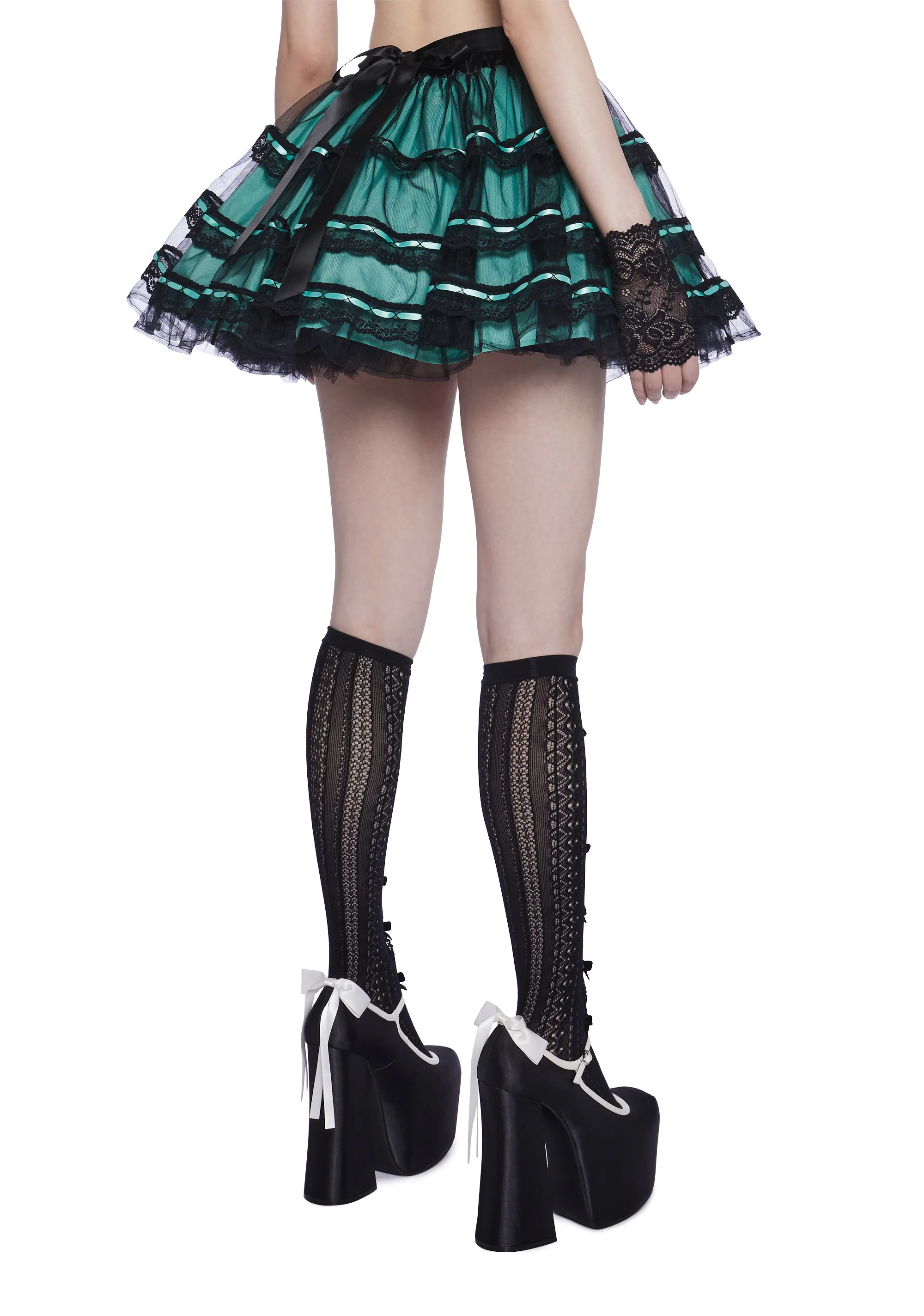 Unholy Grail Tulle Mini Skirt - Mint - Image 4