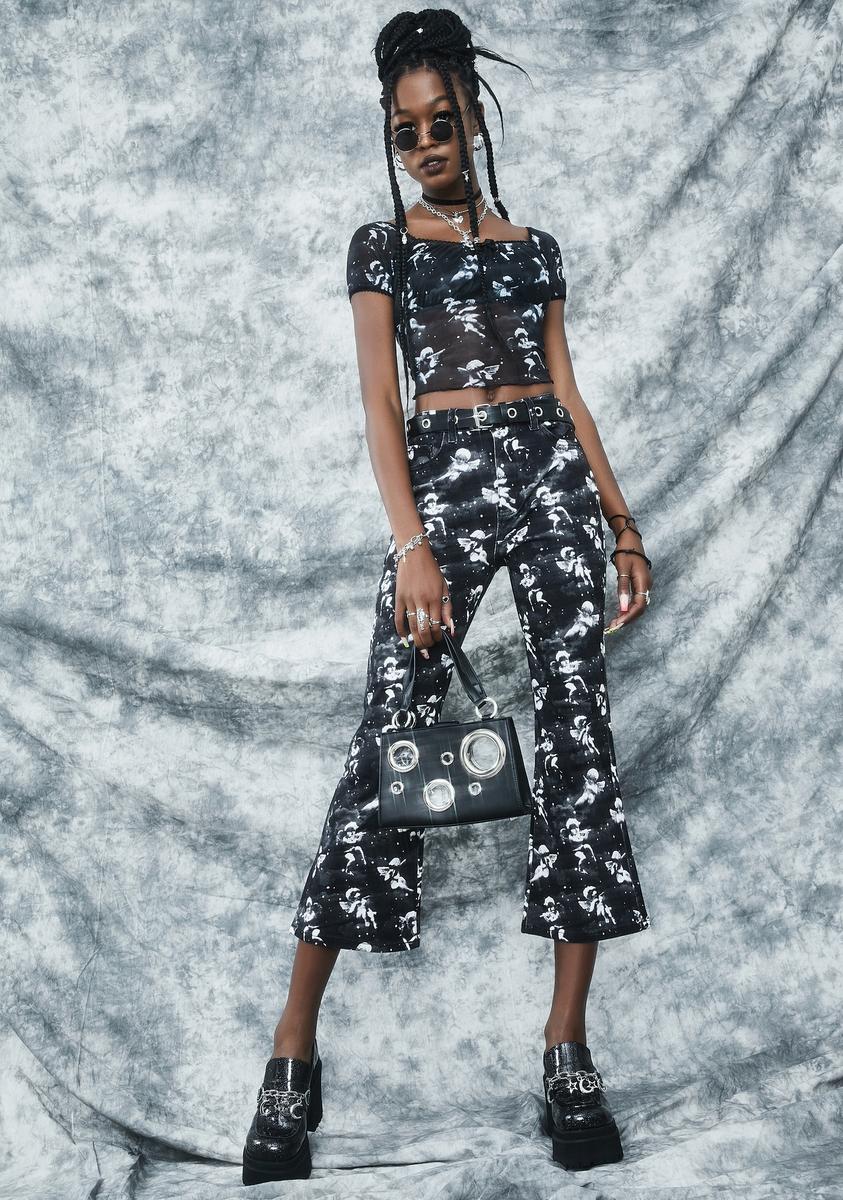 Unholy Spirit Printed Twill Jeans - Image 3